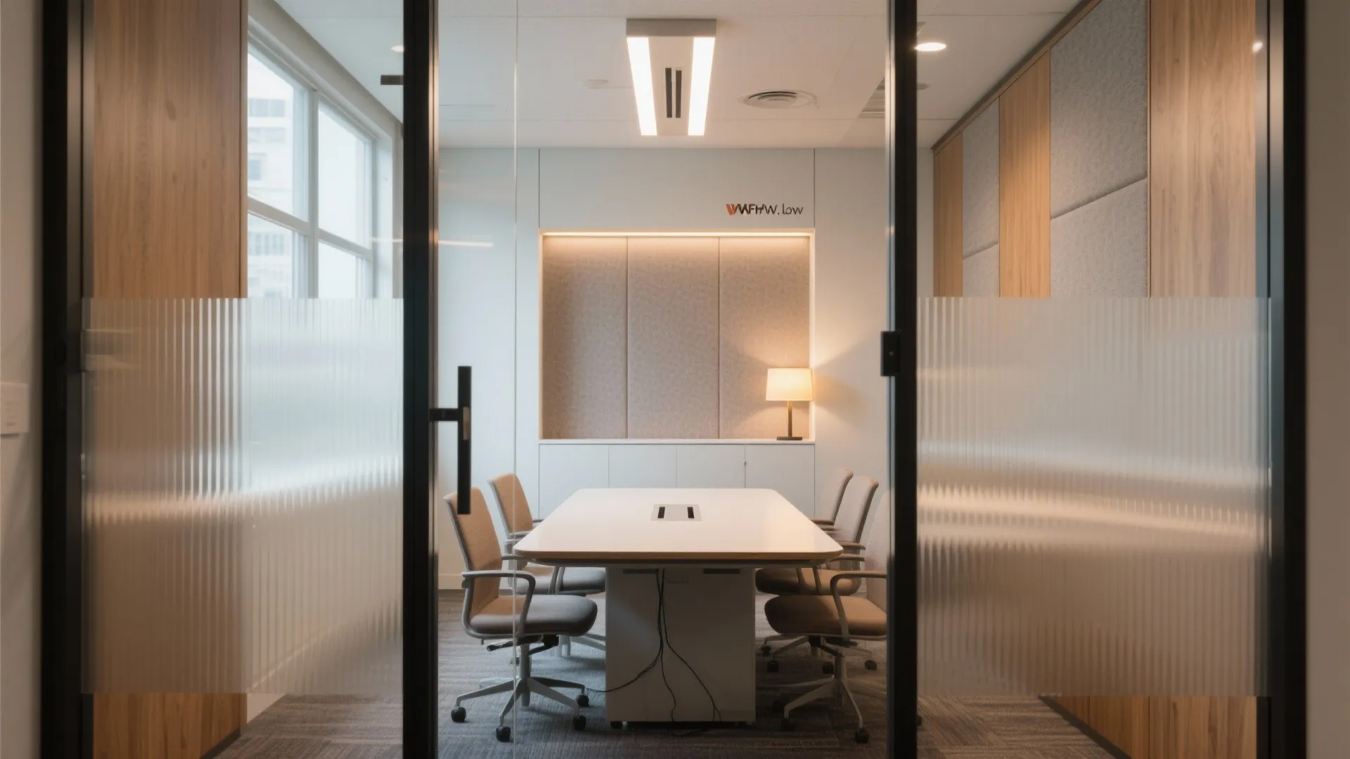 Glass fronts with layered light