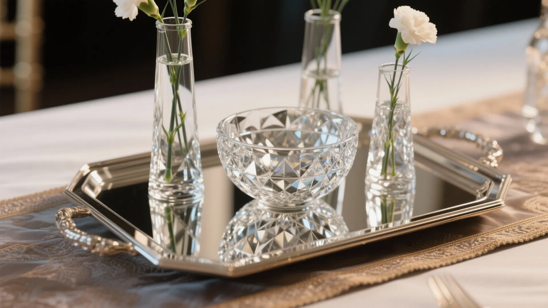 Crystal and Glass Layering