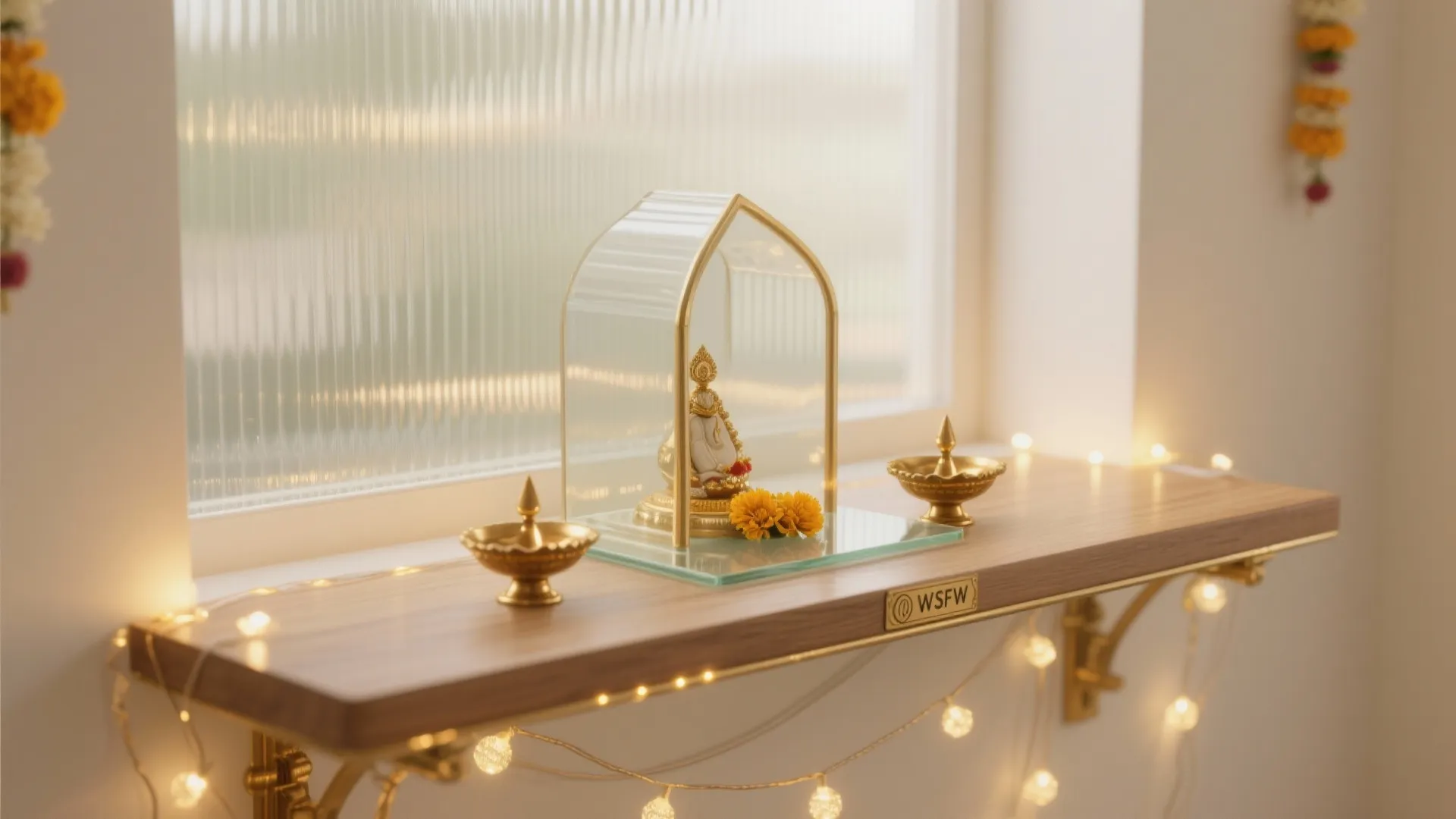 Translucent Glass Backdrop And Light Layering