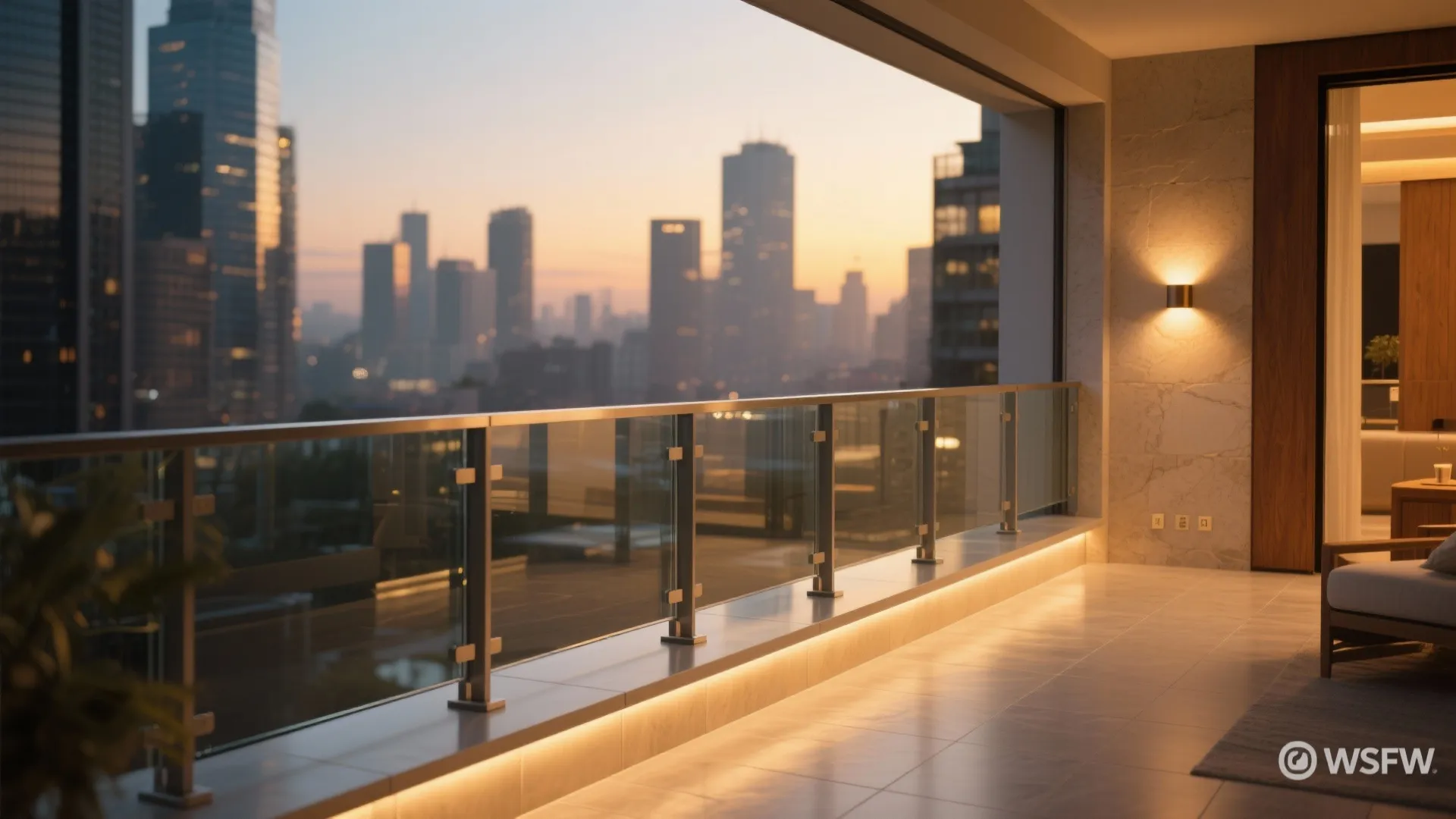 Glass, light, and reflective finishes