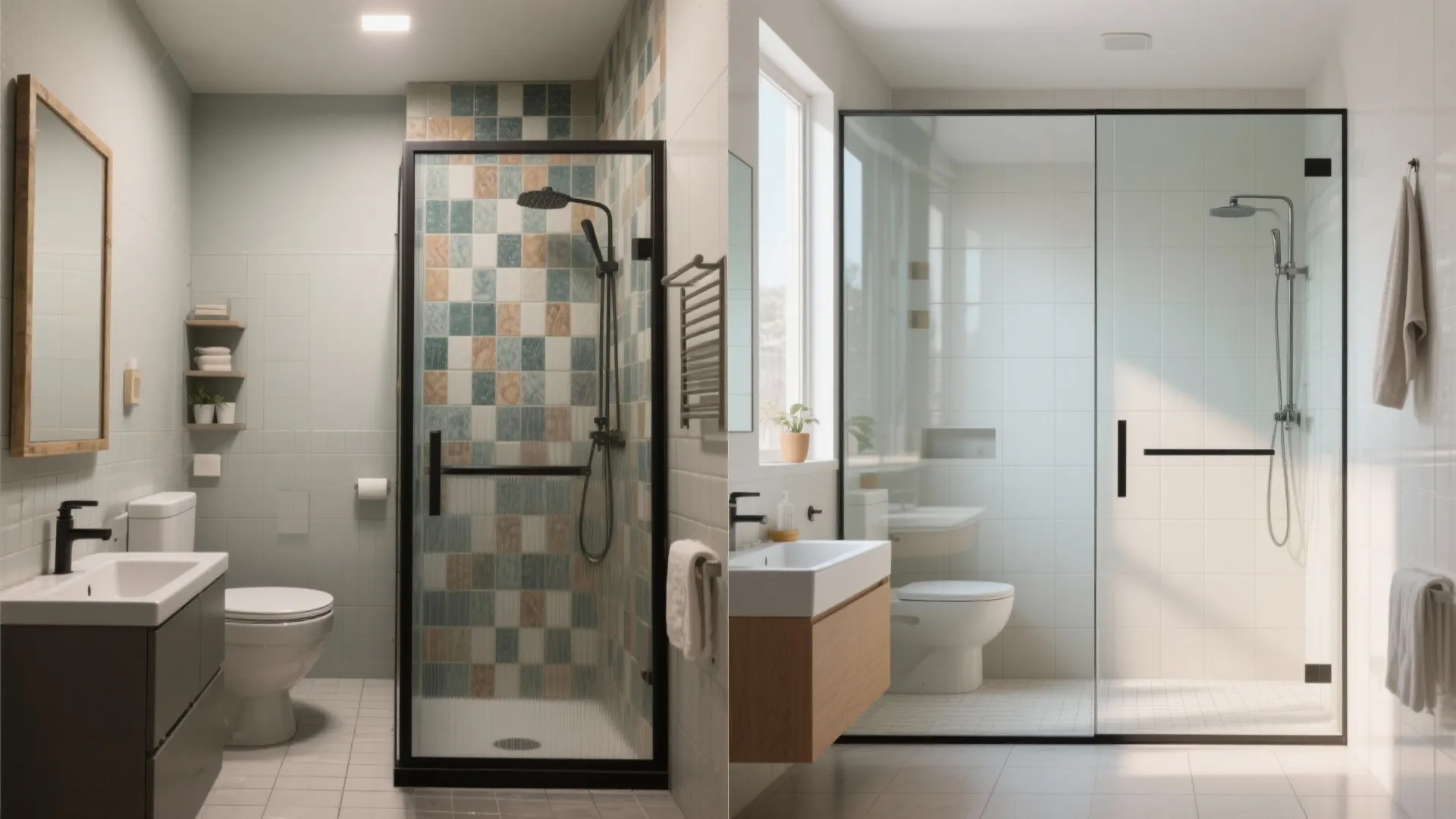 Glass Shower, Light Walls, and a Quiet Floor