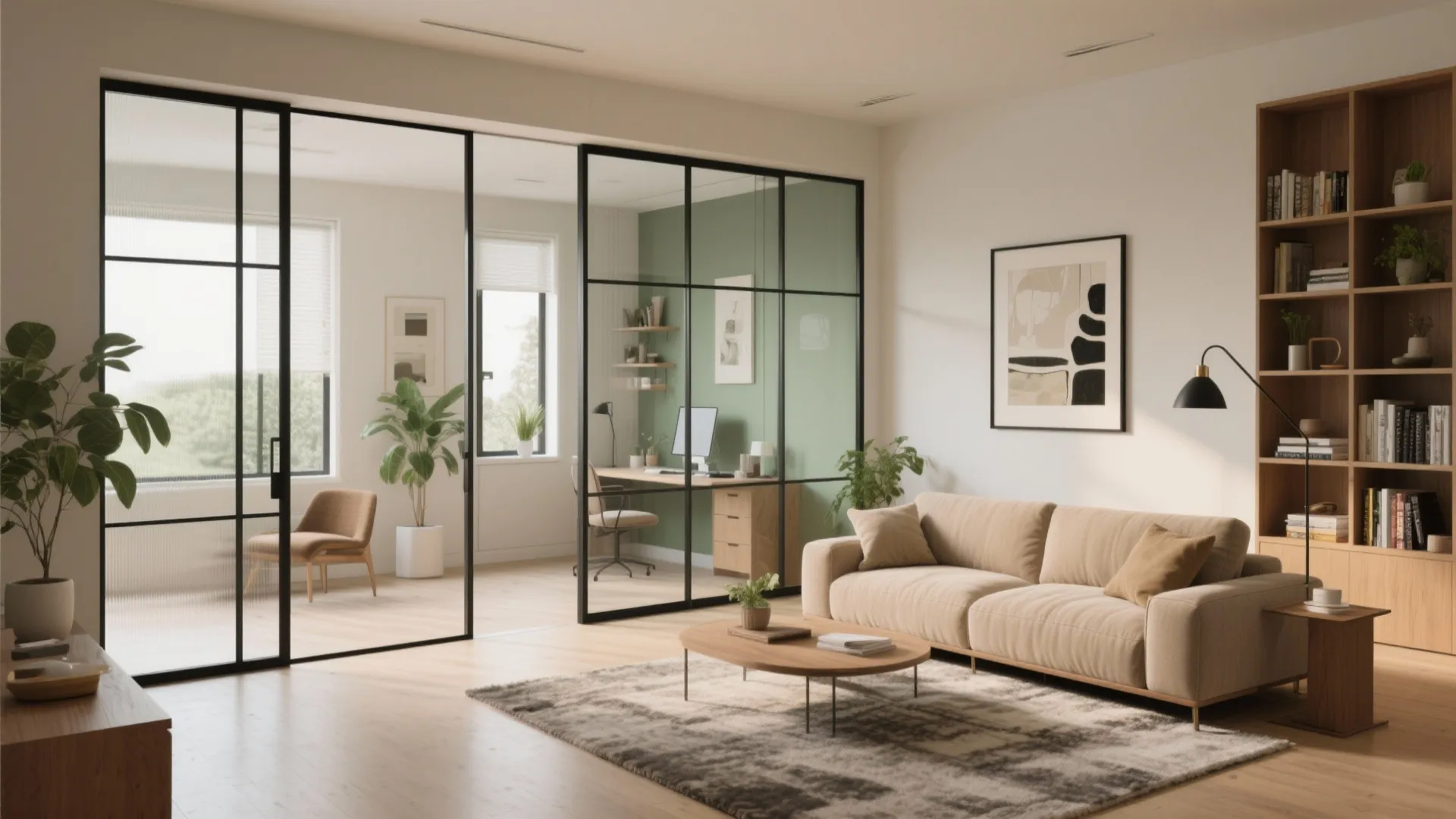 Glass Door Partition for Living Room: Smart Space Solutions: Fast-Track Guide to Elegant Living Room Dividers