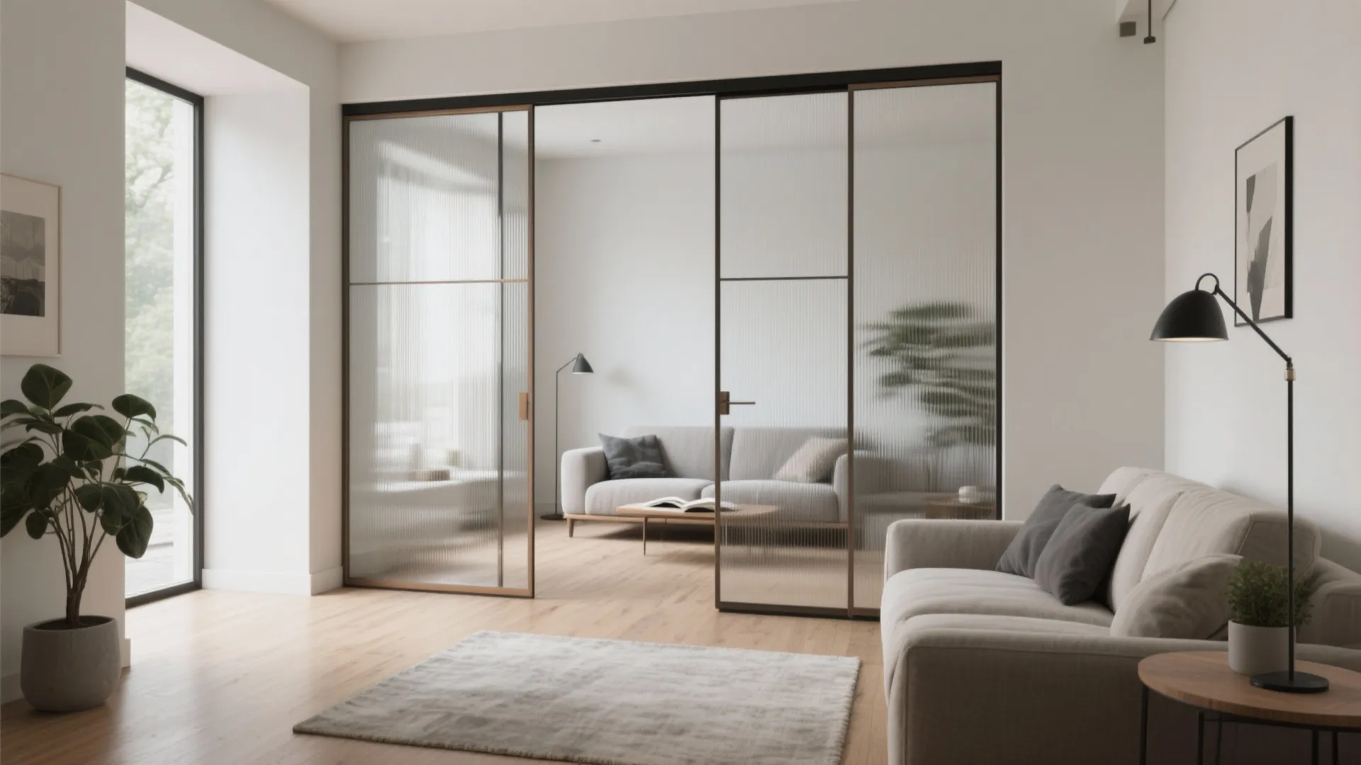 Minimalist Glass Sliding Doors for Light and Flow