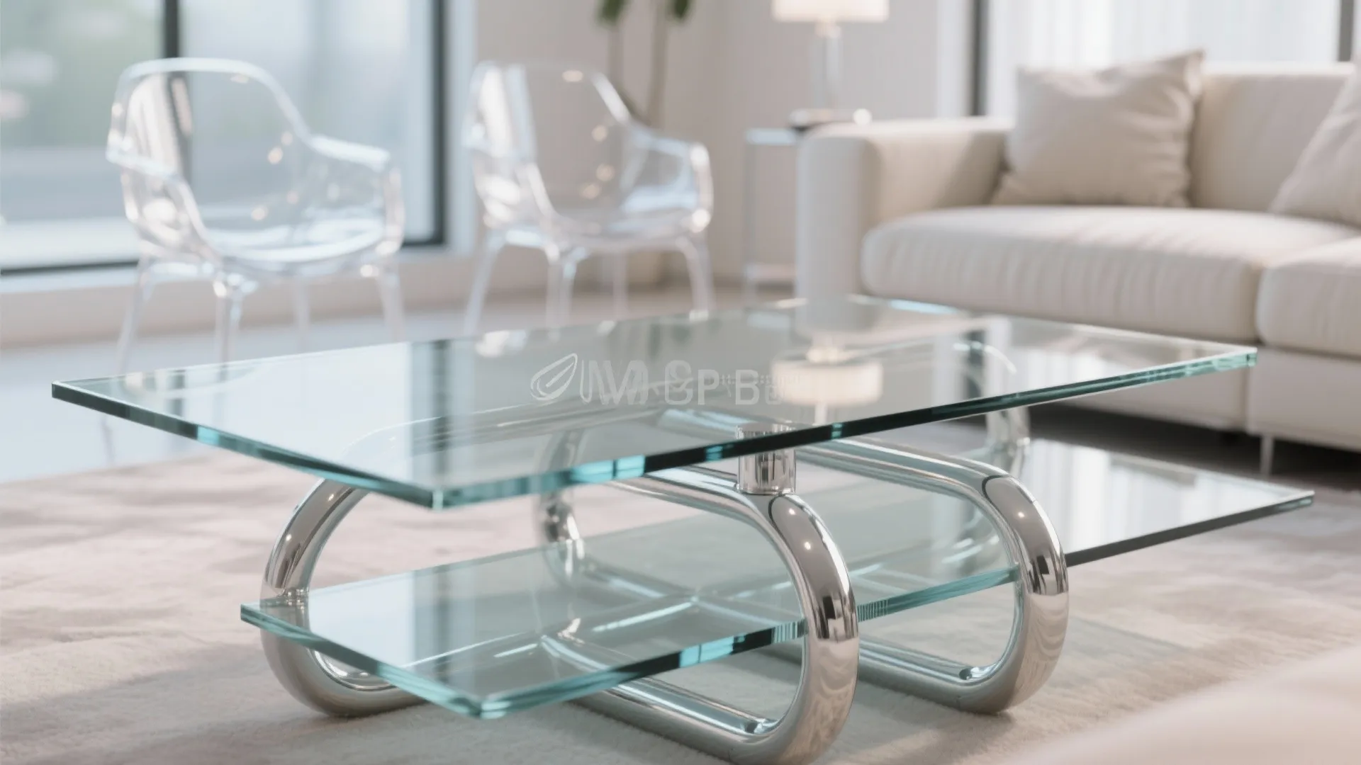 9. Glass or Lucite Elements for Airiness