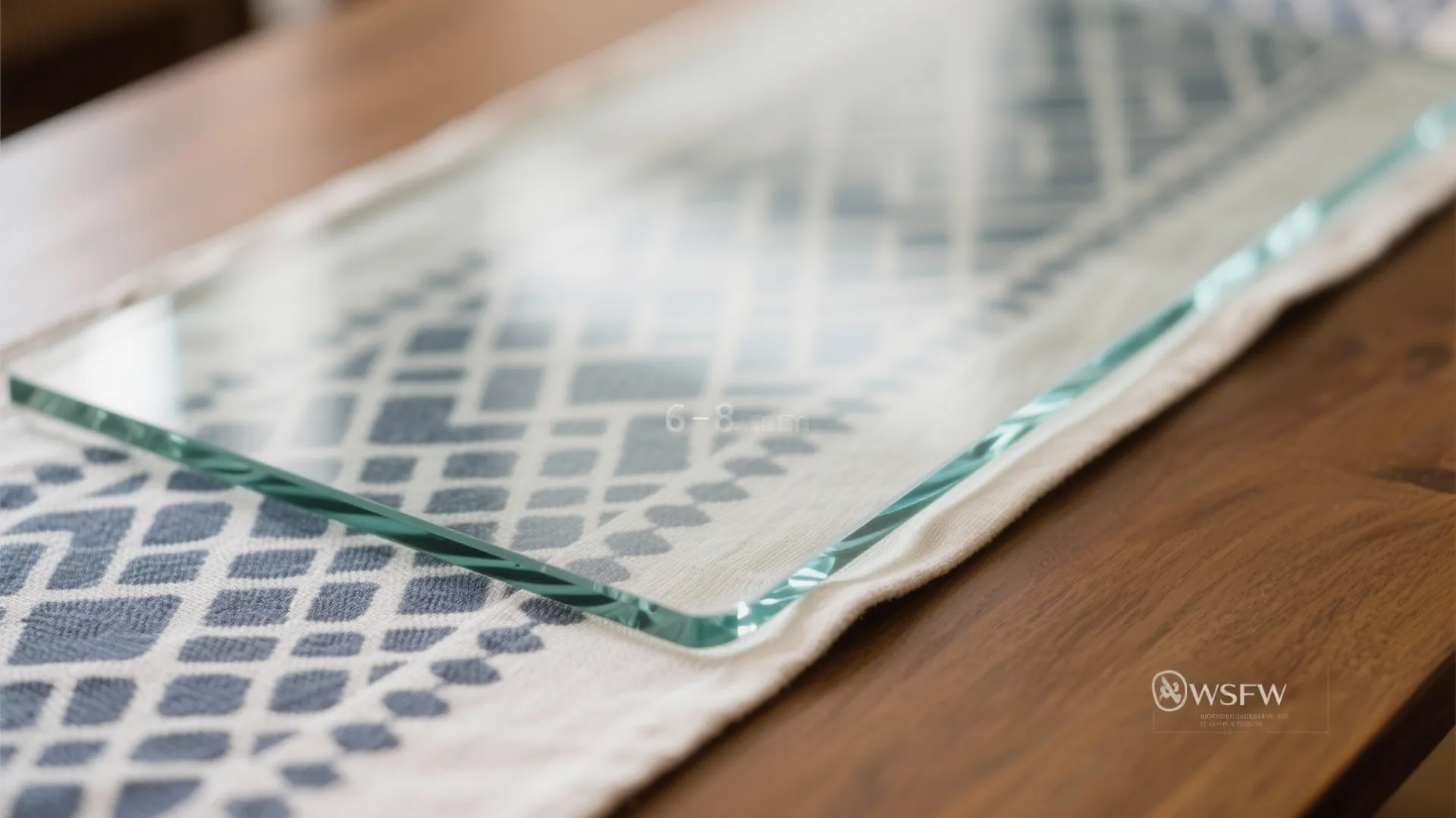 Idea 2: Tempered glass topper + fabric underlay