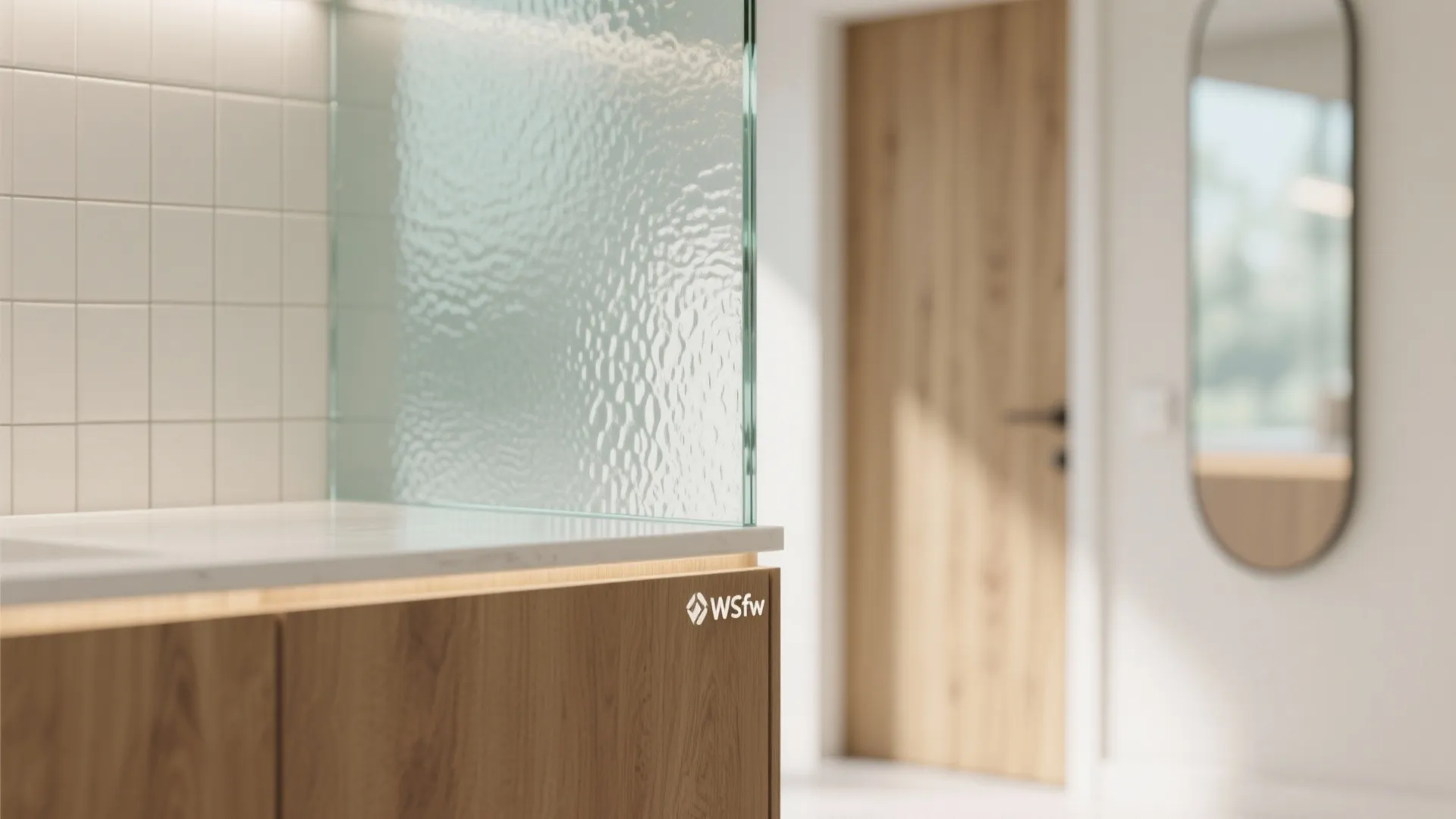 Light, glass, and mirrors to stretch the space