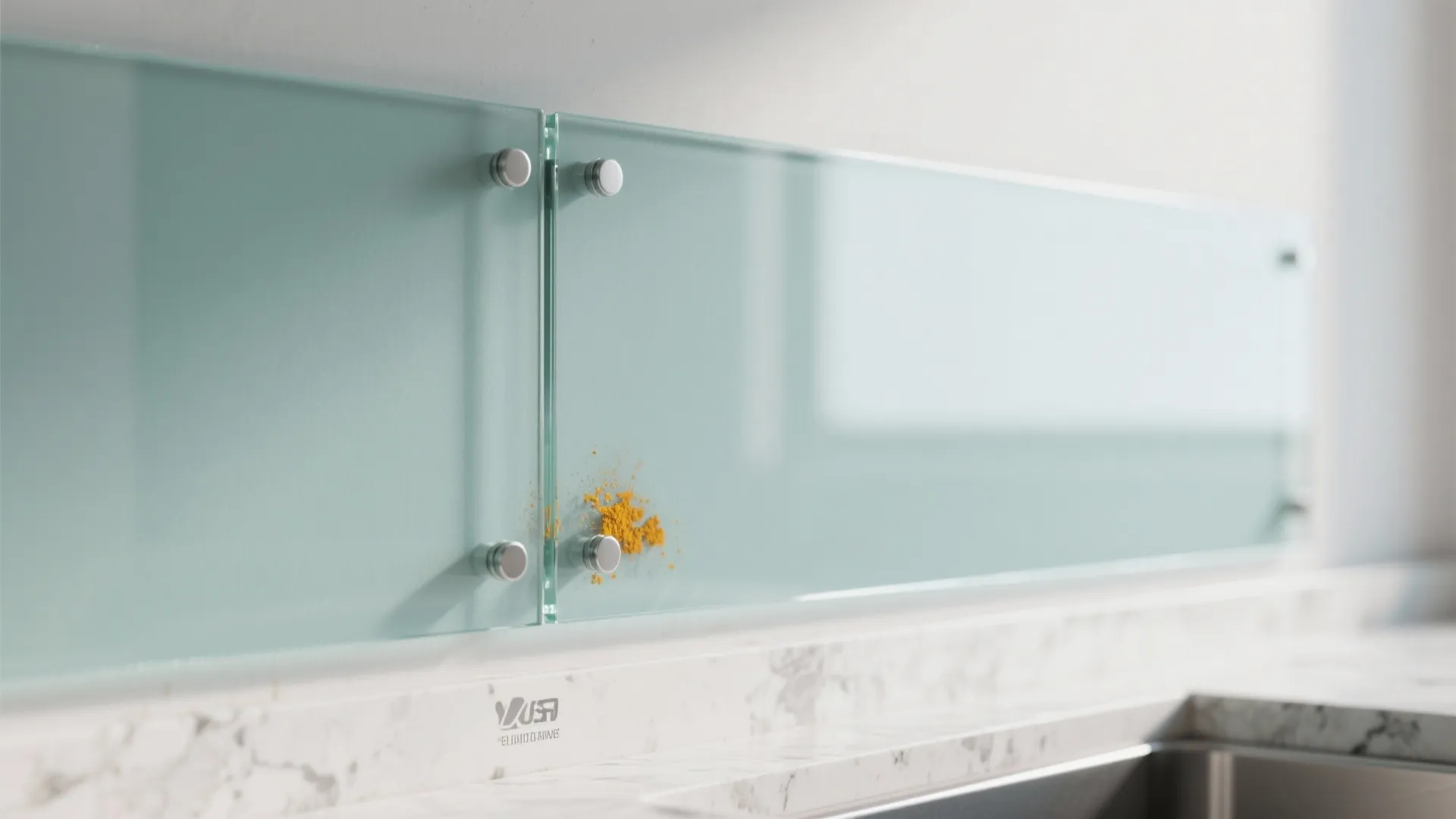 Glass Backsplash for Better Light and Easy Cleaning