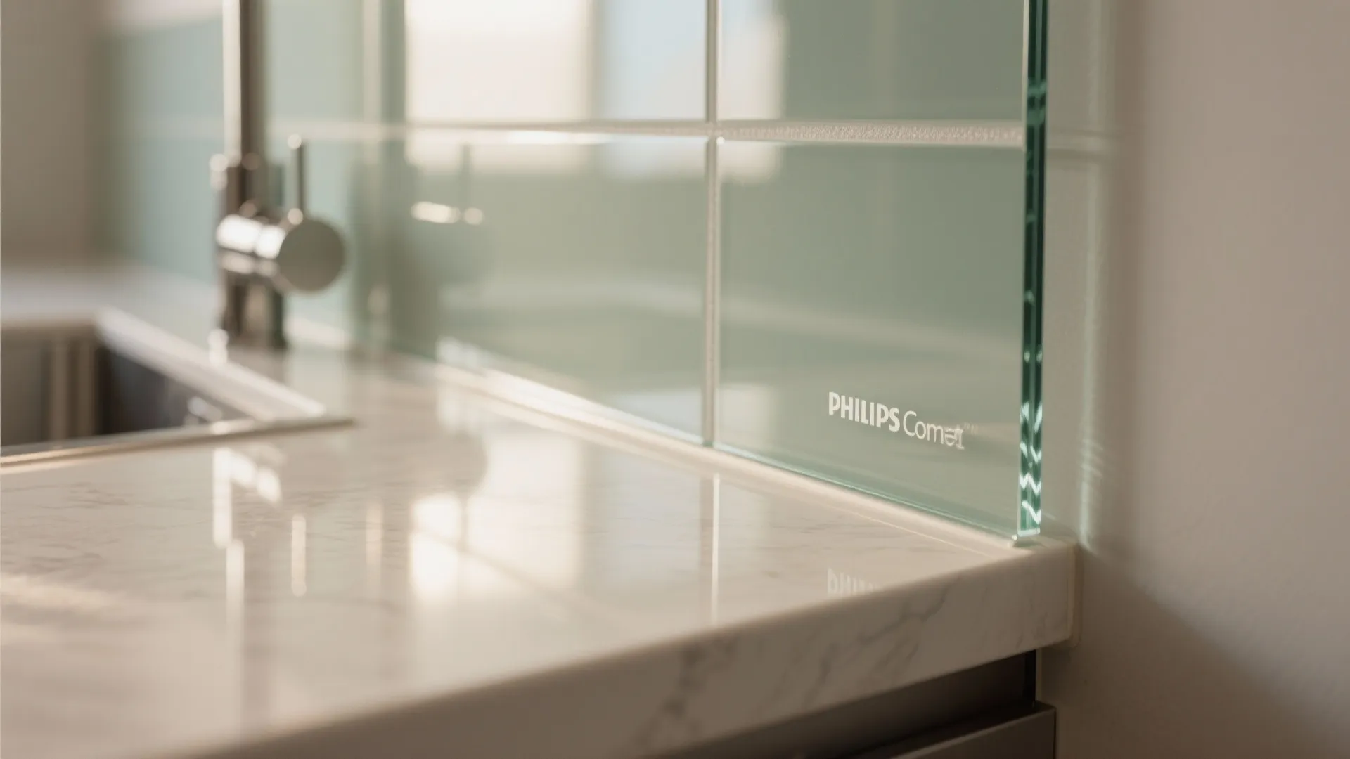 Glass Backsplash Glow for Depth