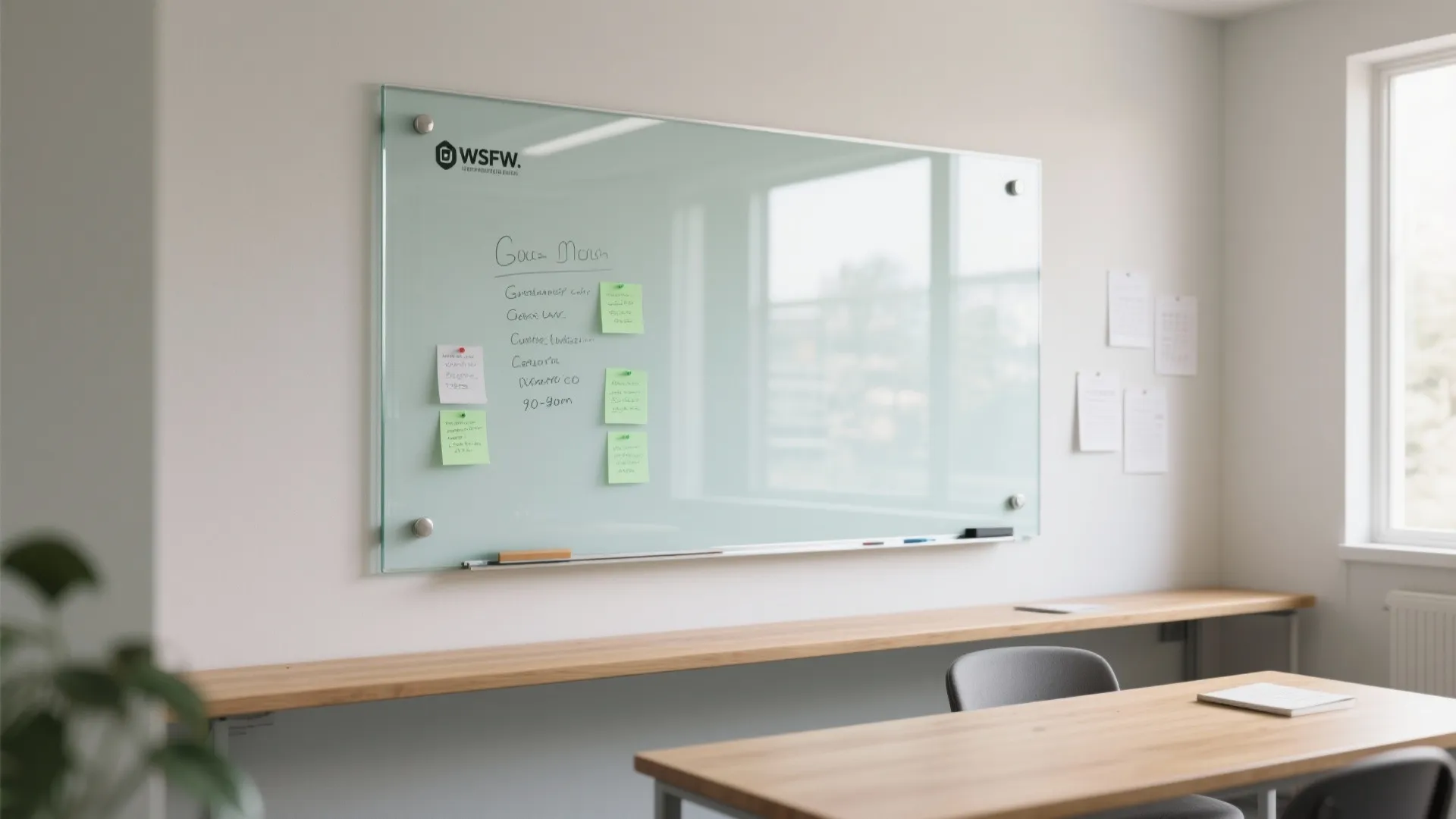 Glass Marker Board for Bright, Writable Walls