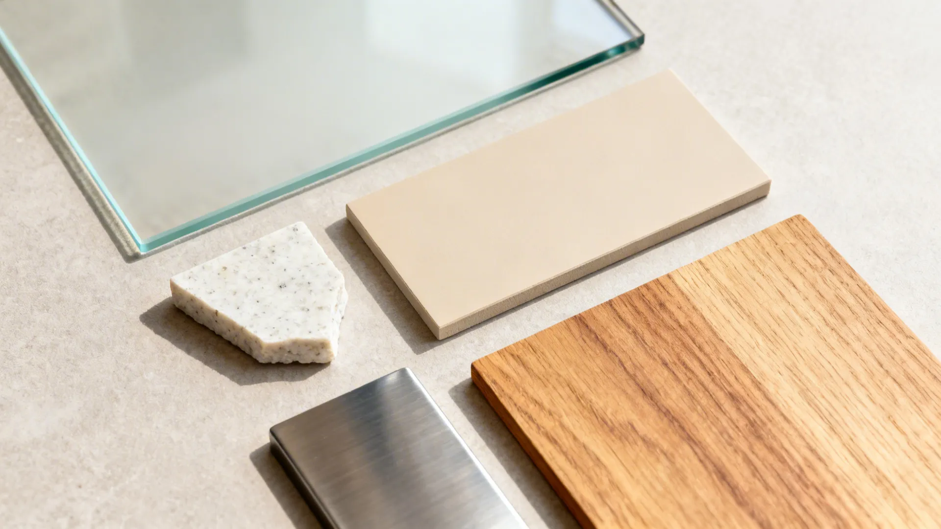 Glass backsplash to open up the store + cook zones