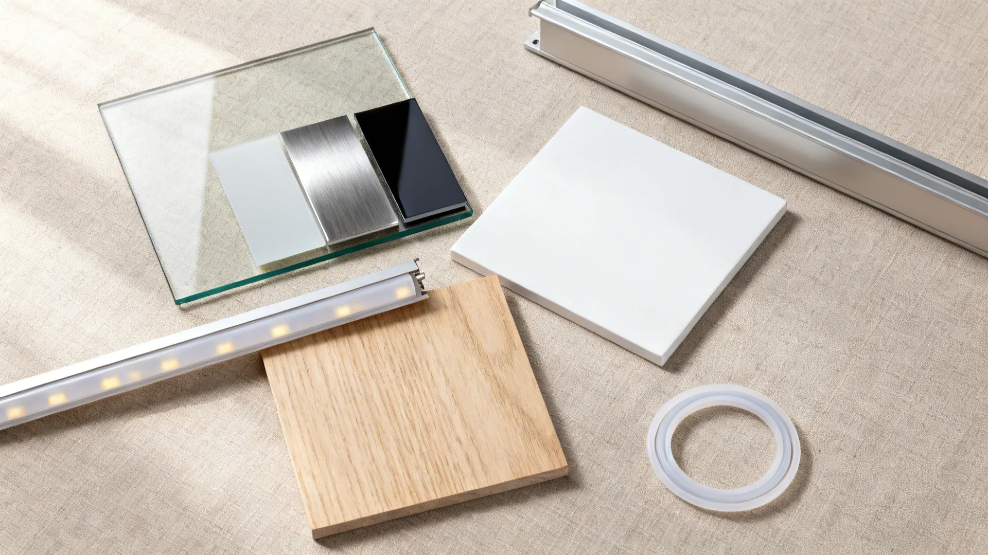 Glass backsplash with concealed side duct