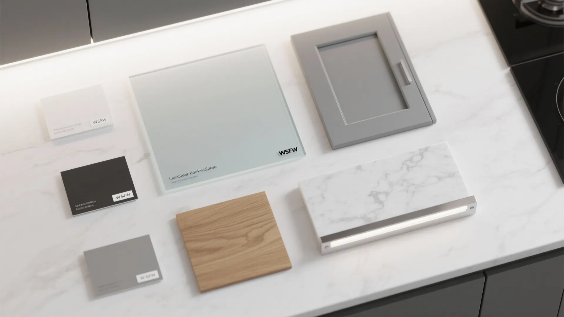 Glass Backsplash for Light and Depth