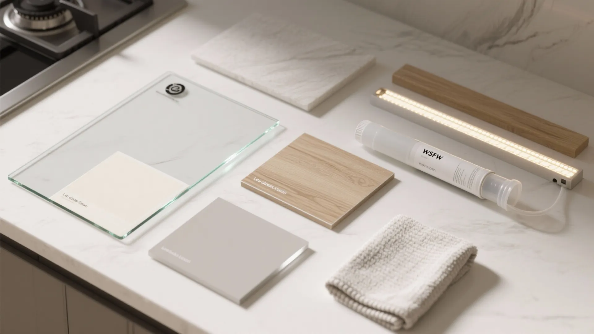 Glass Backsplash for Light and Easy Cleaning