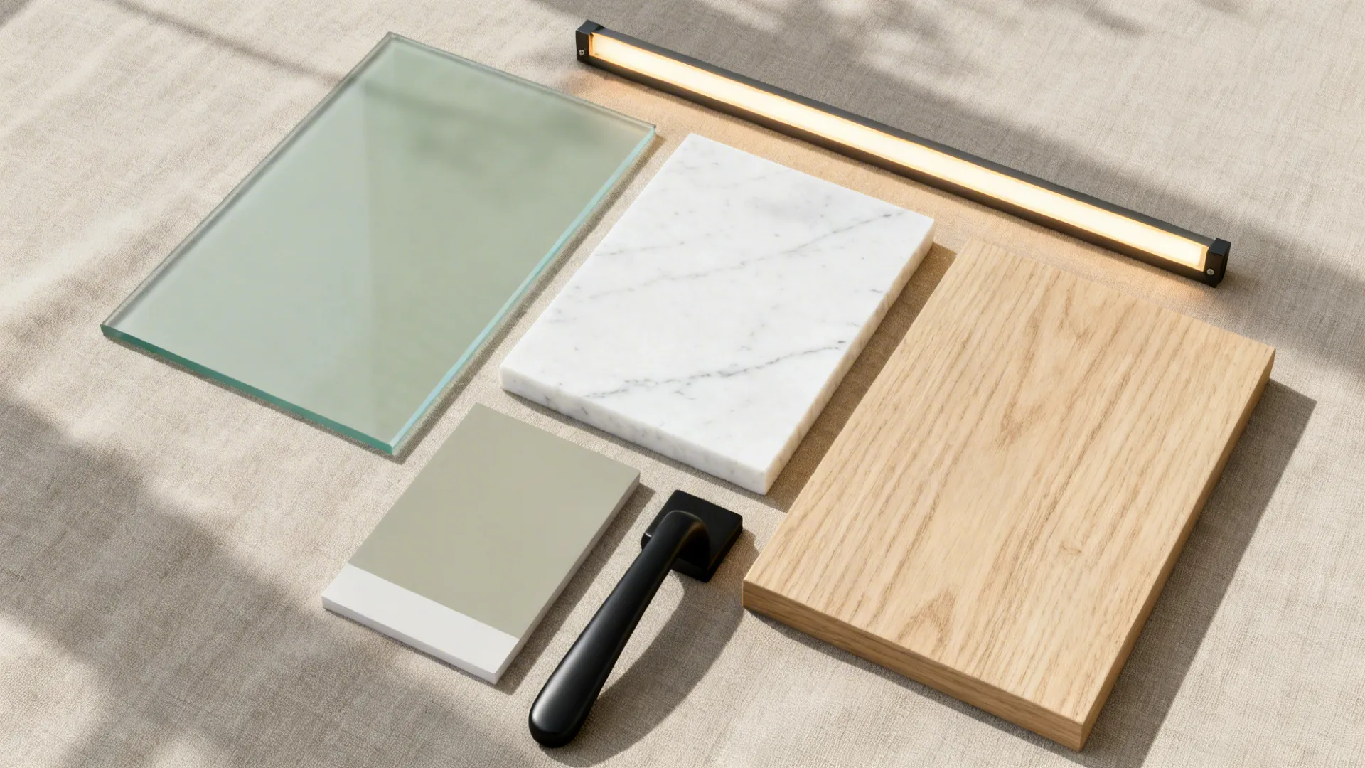 2) Glass backsplash to open up the return wall