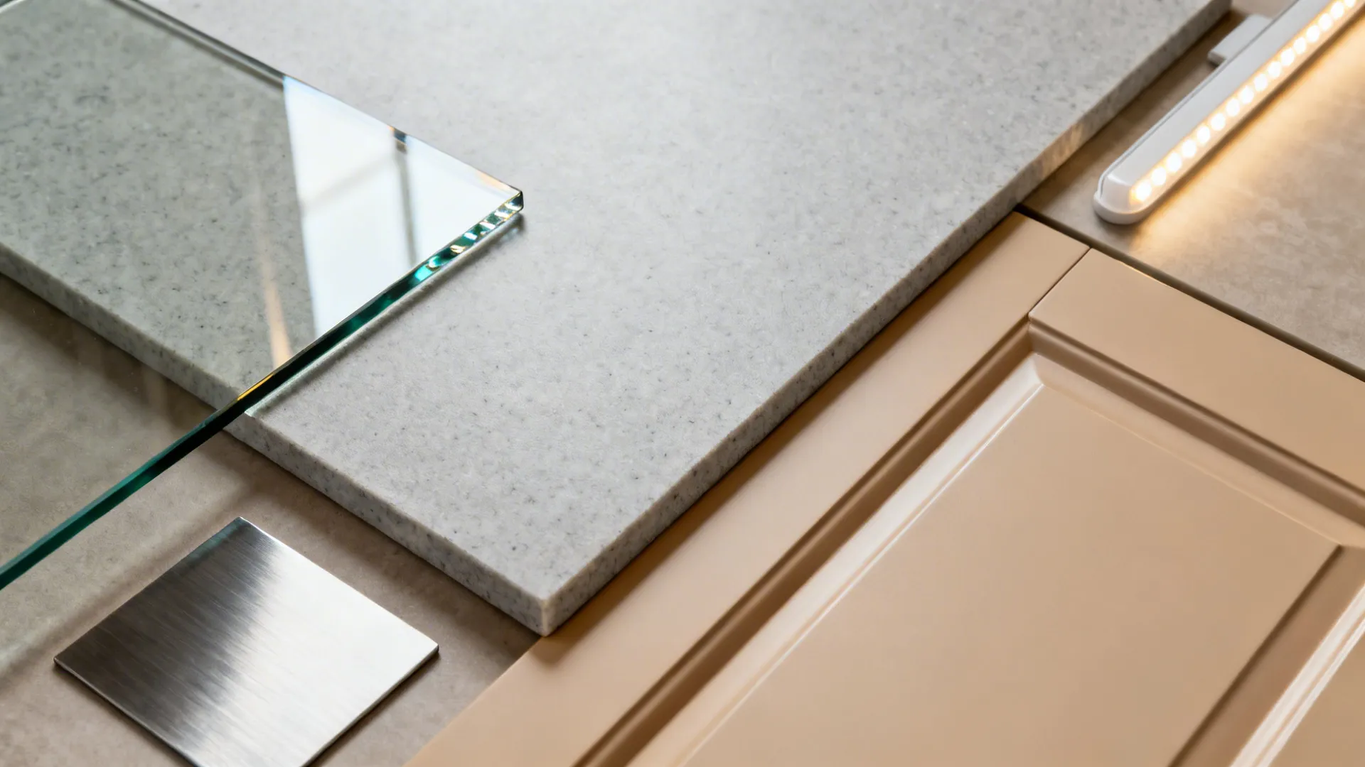 Glass Backsplash For Light And Depth