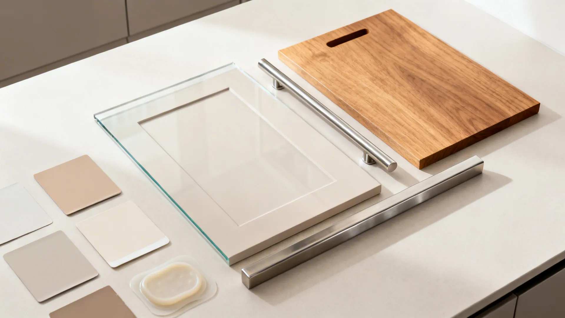 Glass Backsplash for Light and Depth