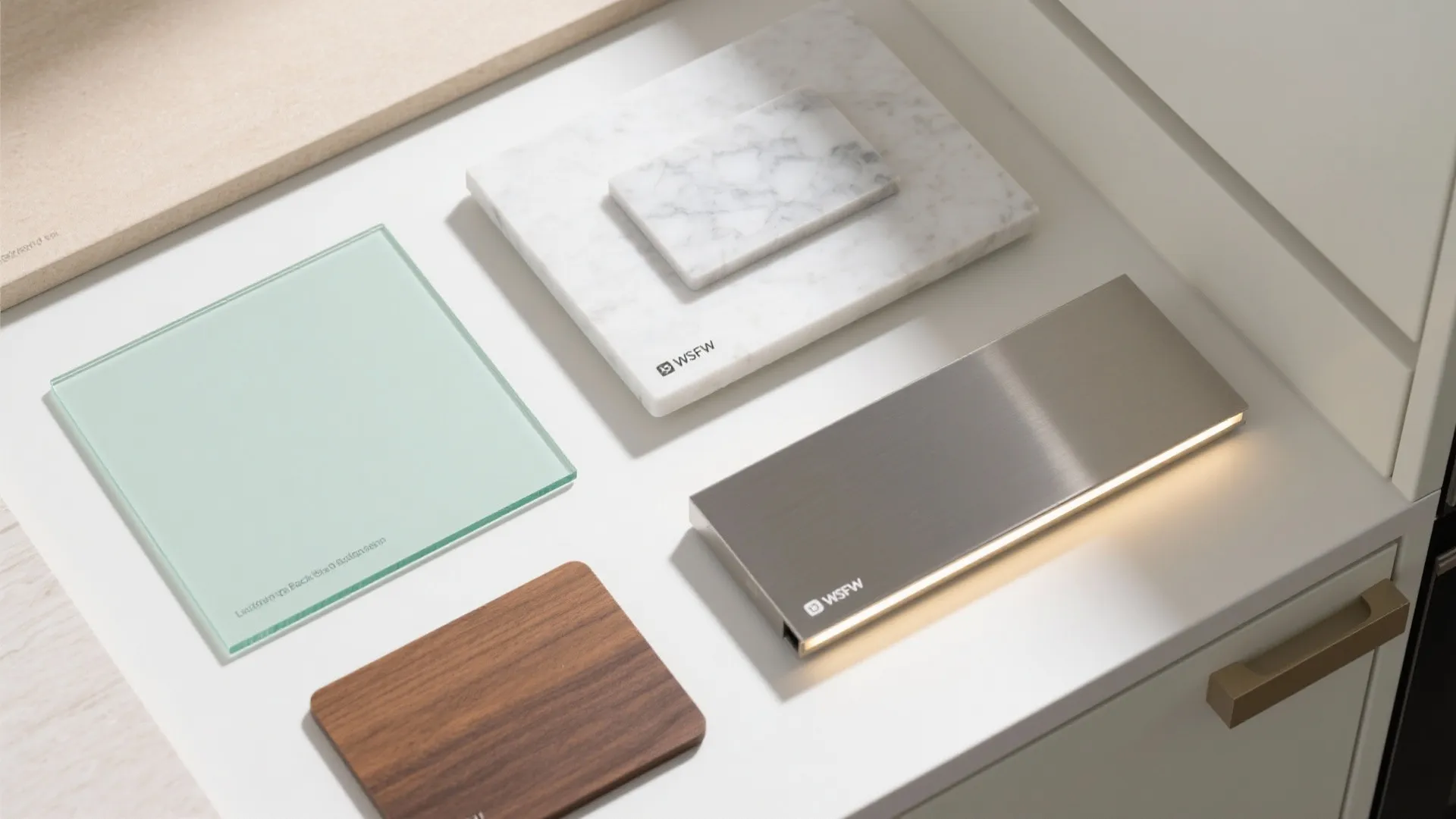 Glass Backsplash for Light and Depth