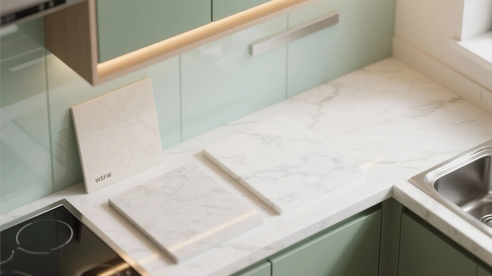 Glass Backsplash for Light and Easy Cleaning