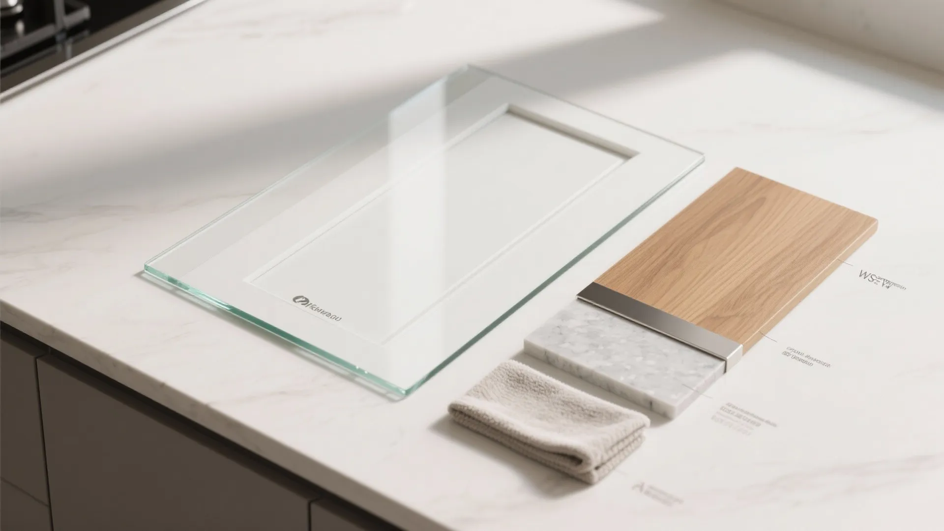 Glass Backsplash for Light and Easy Cleaning