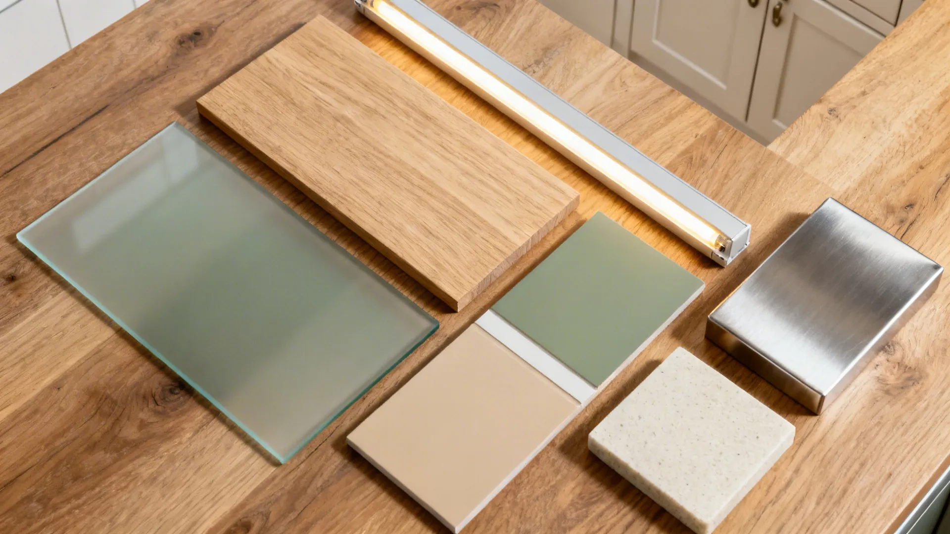 Glass Backsplash for Light and Depth