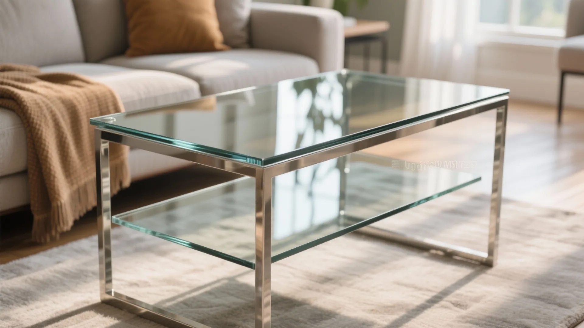 9. Glass and Metallic Accents