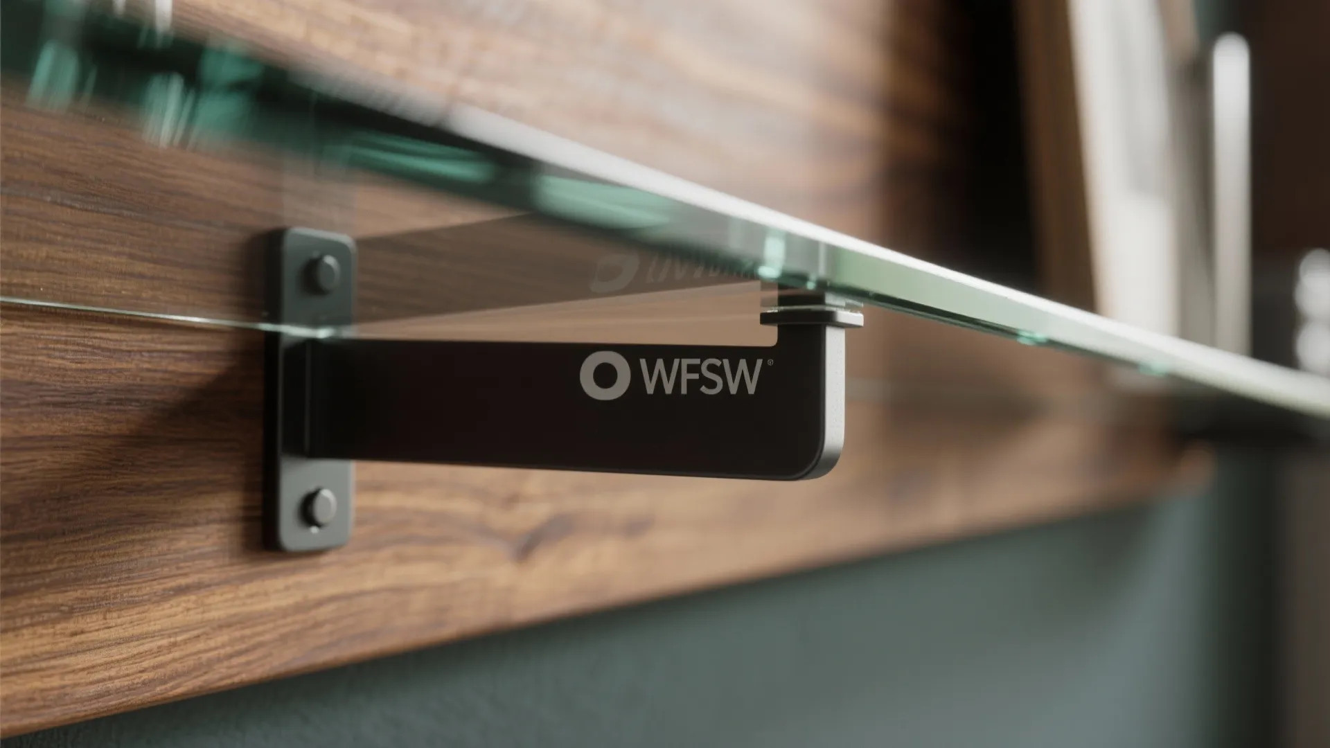 Mixed materials: wood, metal, and glass for light play