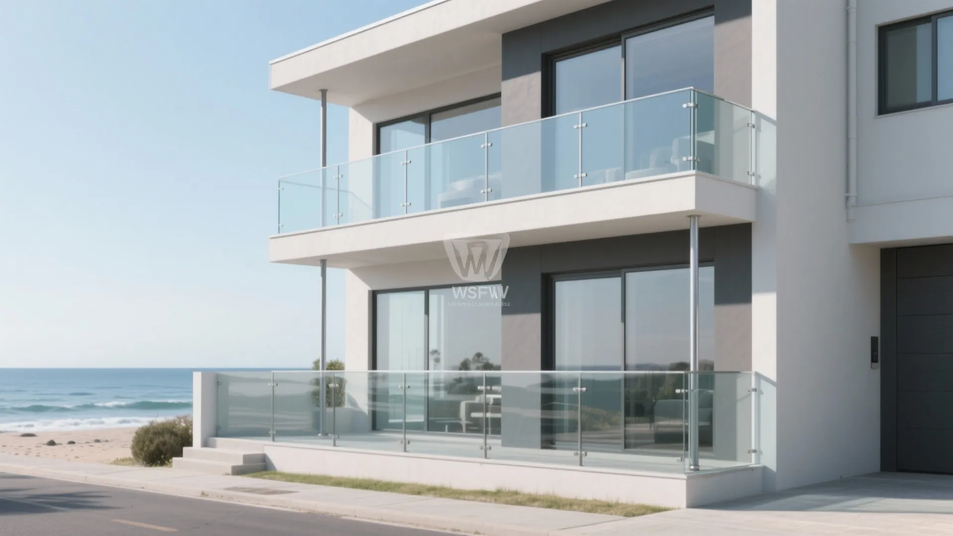 1) Slim glass and metal for a light, modern profile