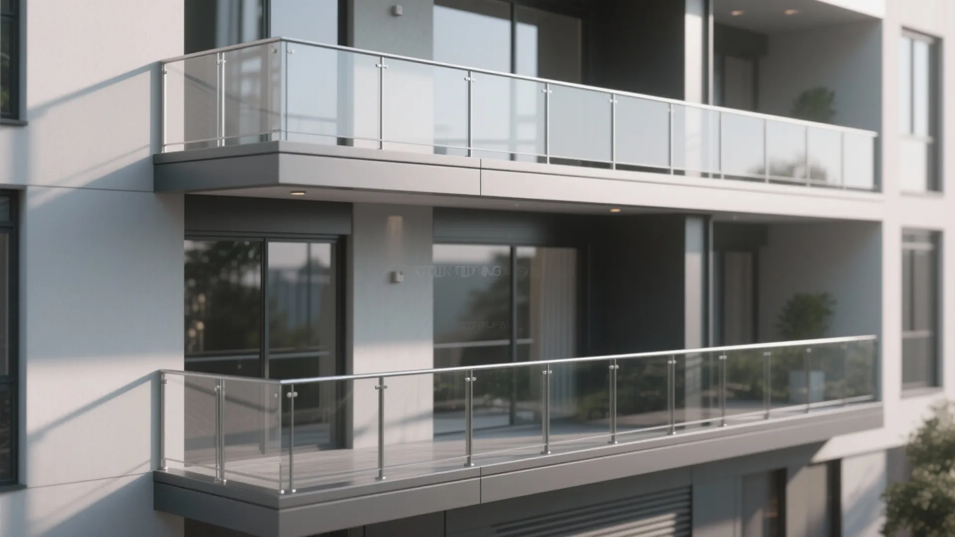 Sleek Glass-and-Metal Frontage for Two Floors