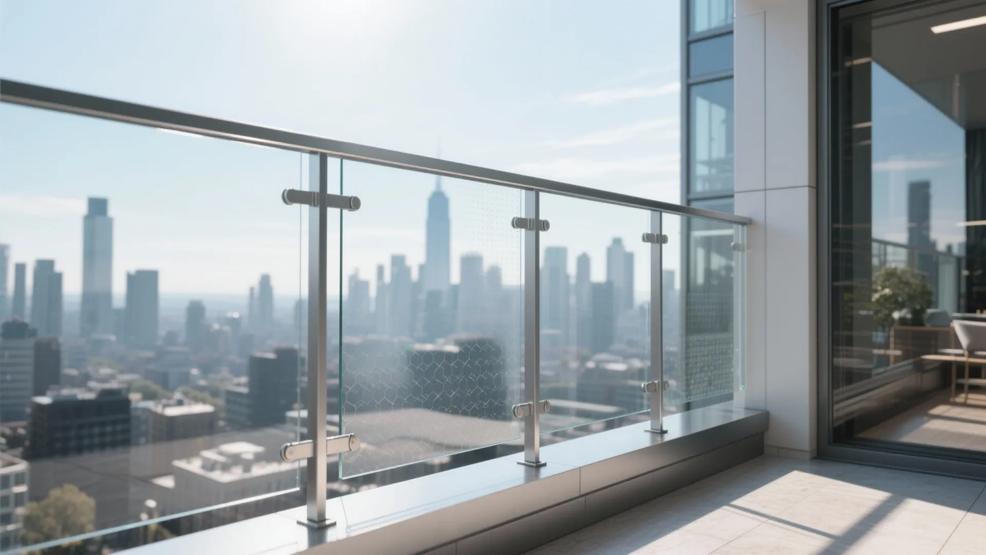 3) Hybrid Glass + Metal Guard for an Airy Look