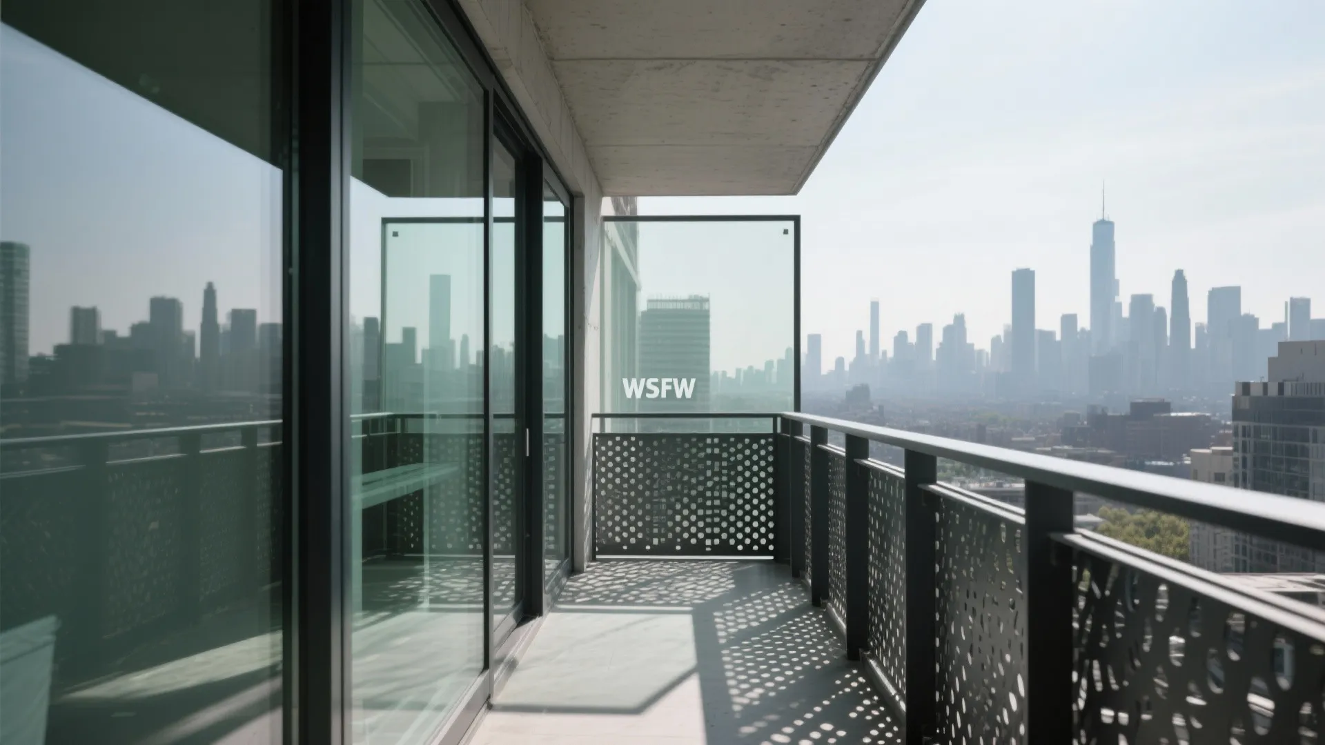 2) Patterned Metal Meets Glass: Privacy Without the Cave