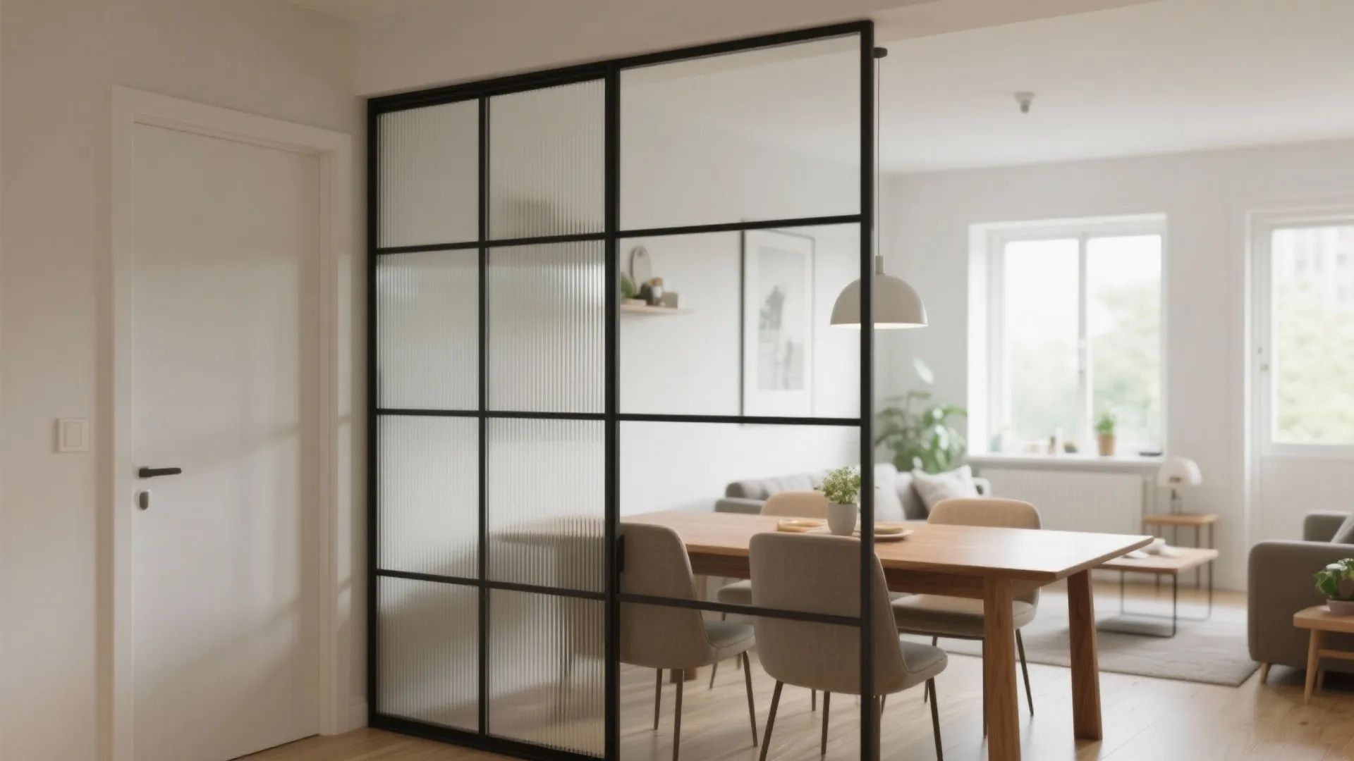 Frameless glass and metal partitions