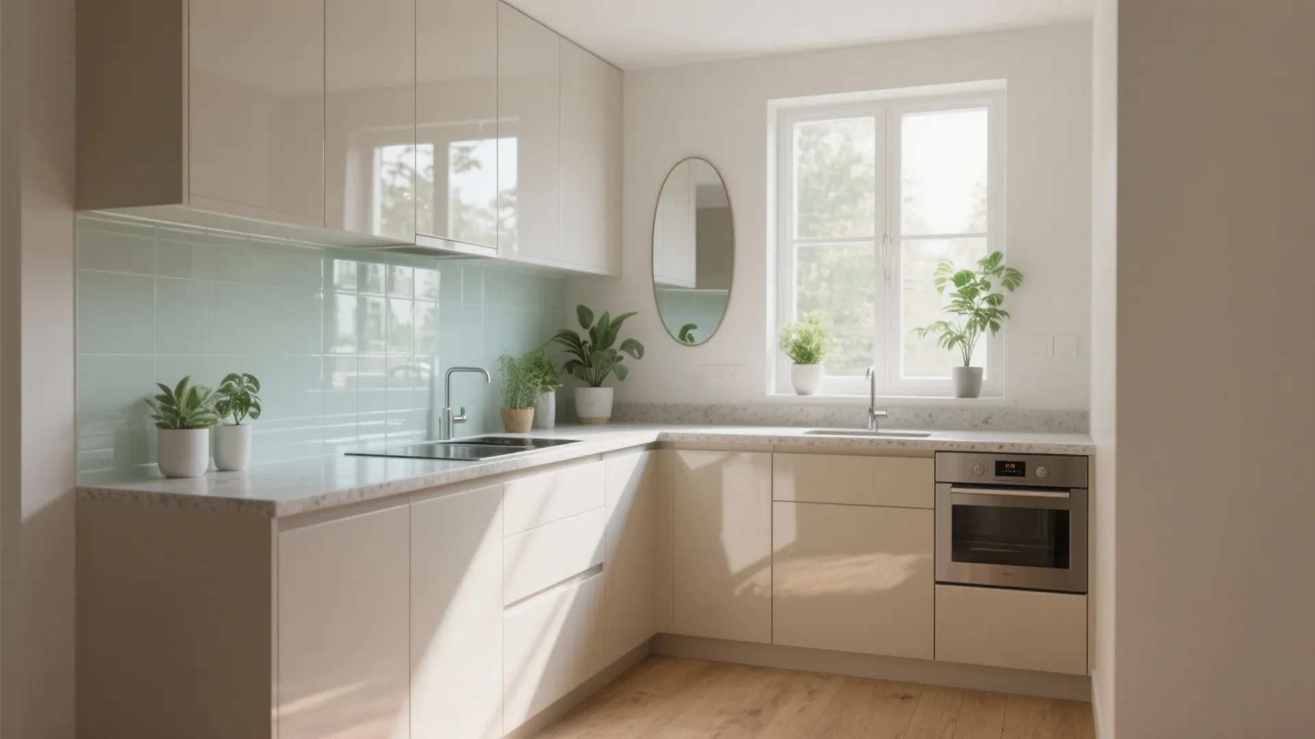 Glass, Gloss, and Mirrors for Visual Expansion