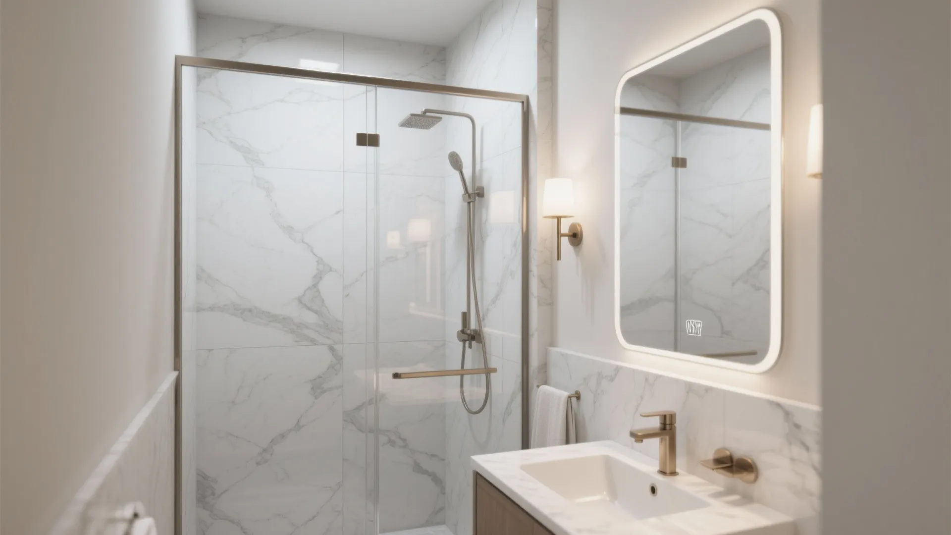 Light-Boosting Glass, Mirror, and Marble