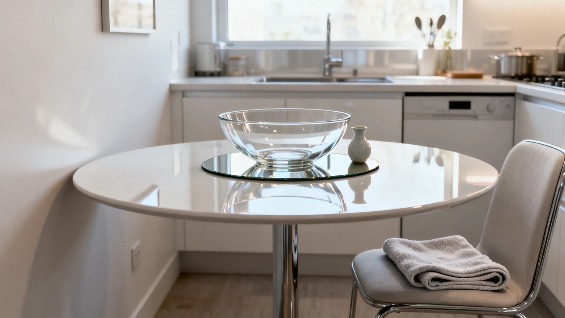 Glass or Mirrored Accents for Light Bounce