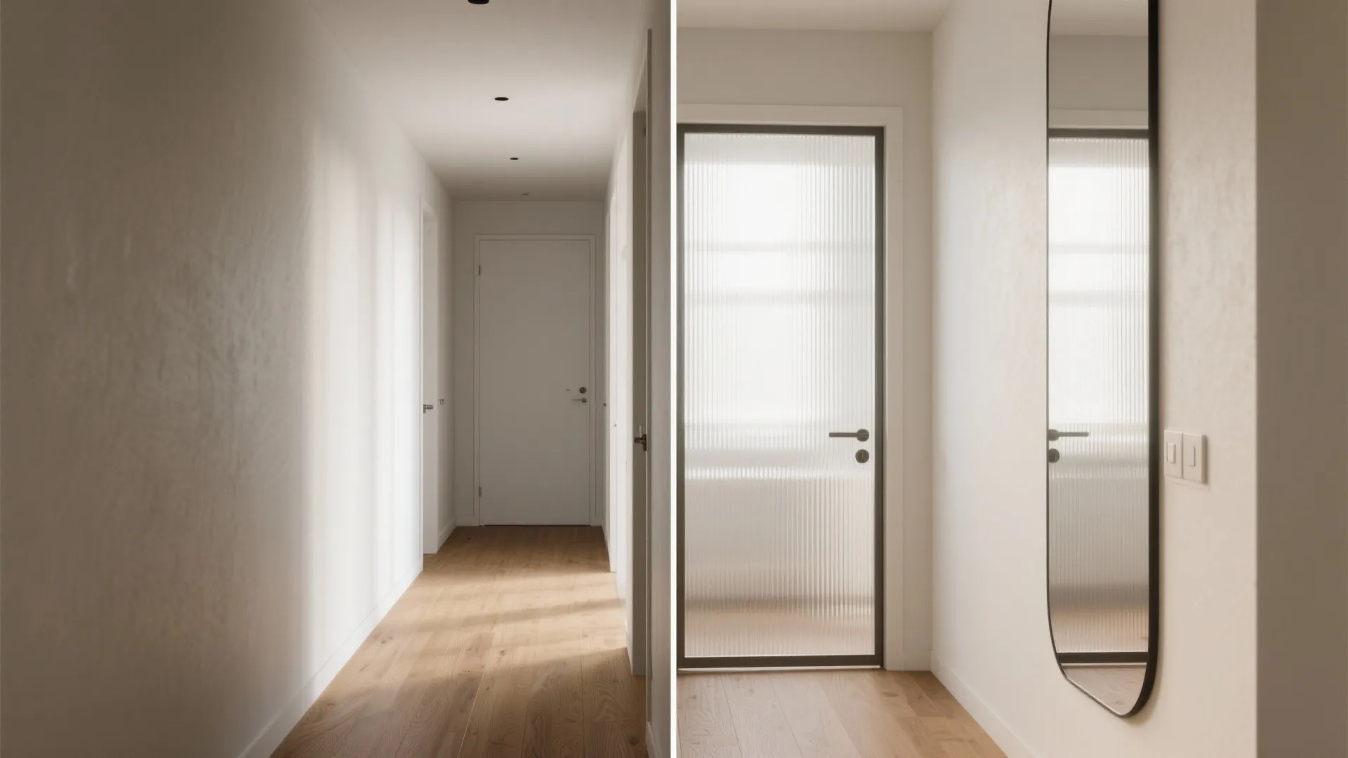 Glass Panels and Mirrors for Airy Light