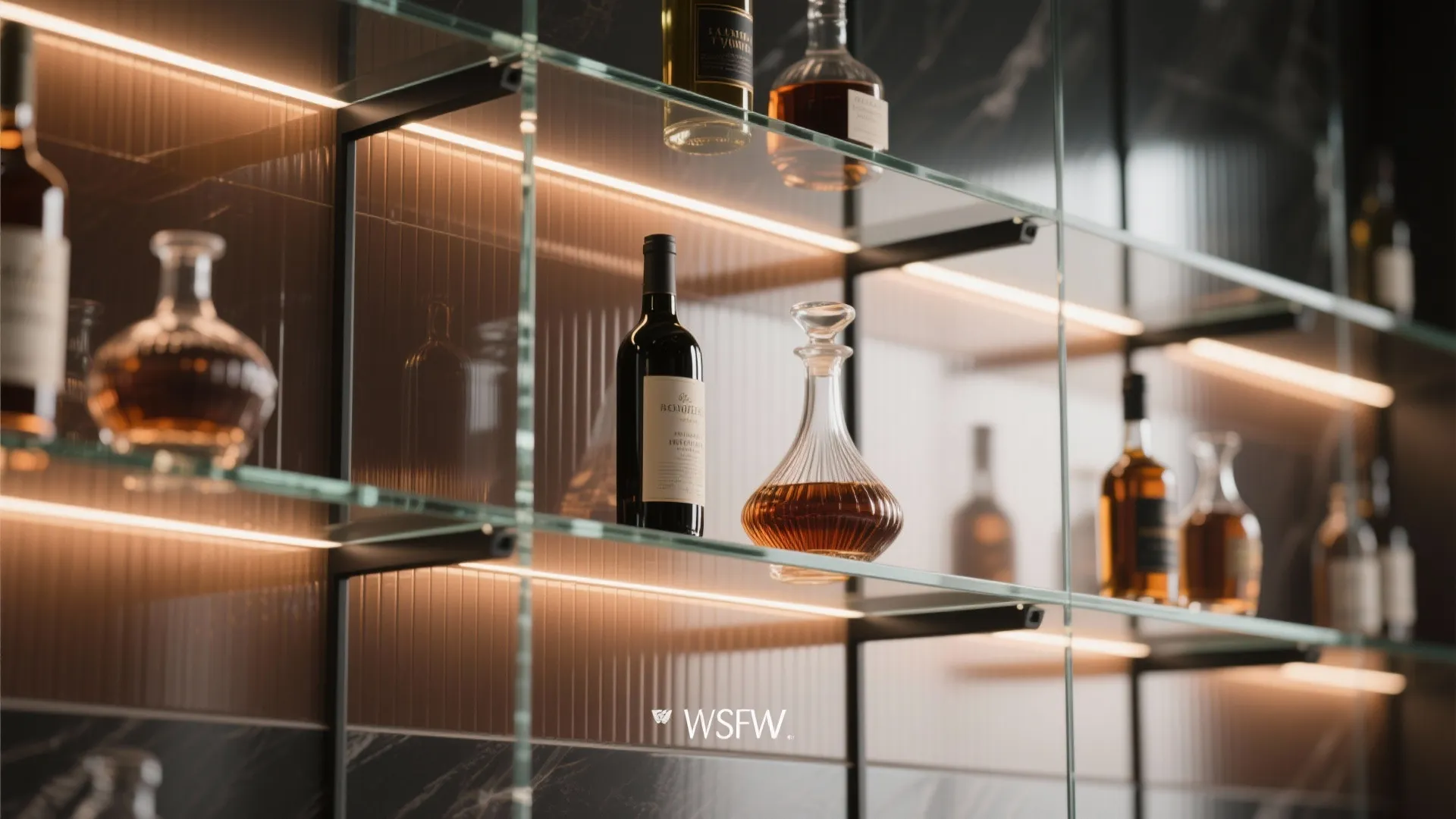 Glass Backsplash + Mirror Tricks