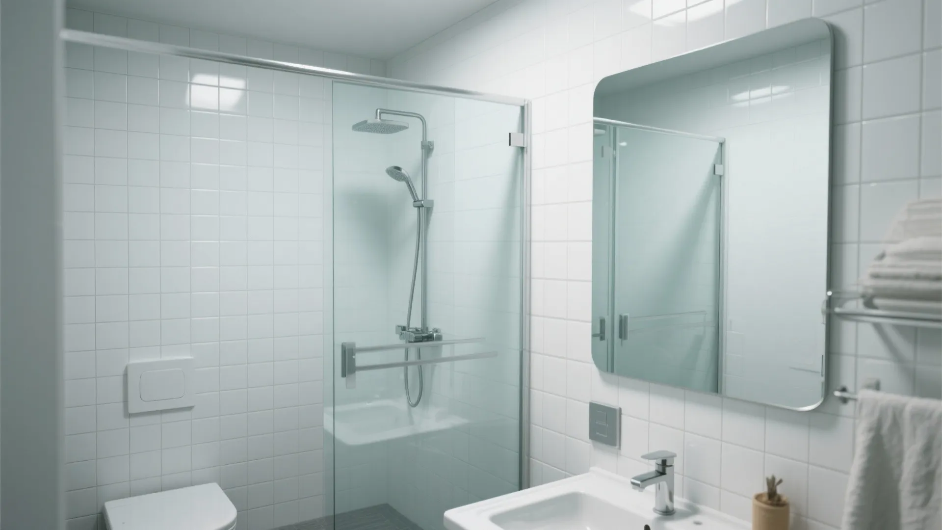 4. Use glass and mirrors to expand the space