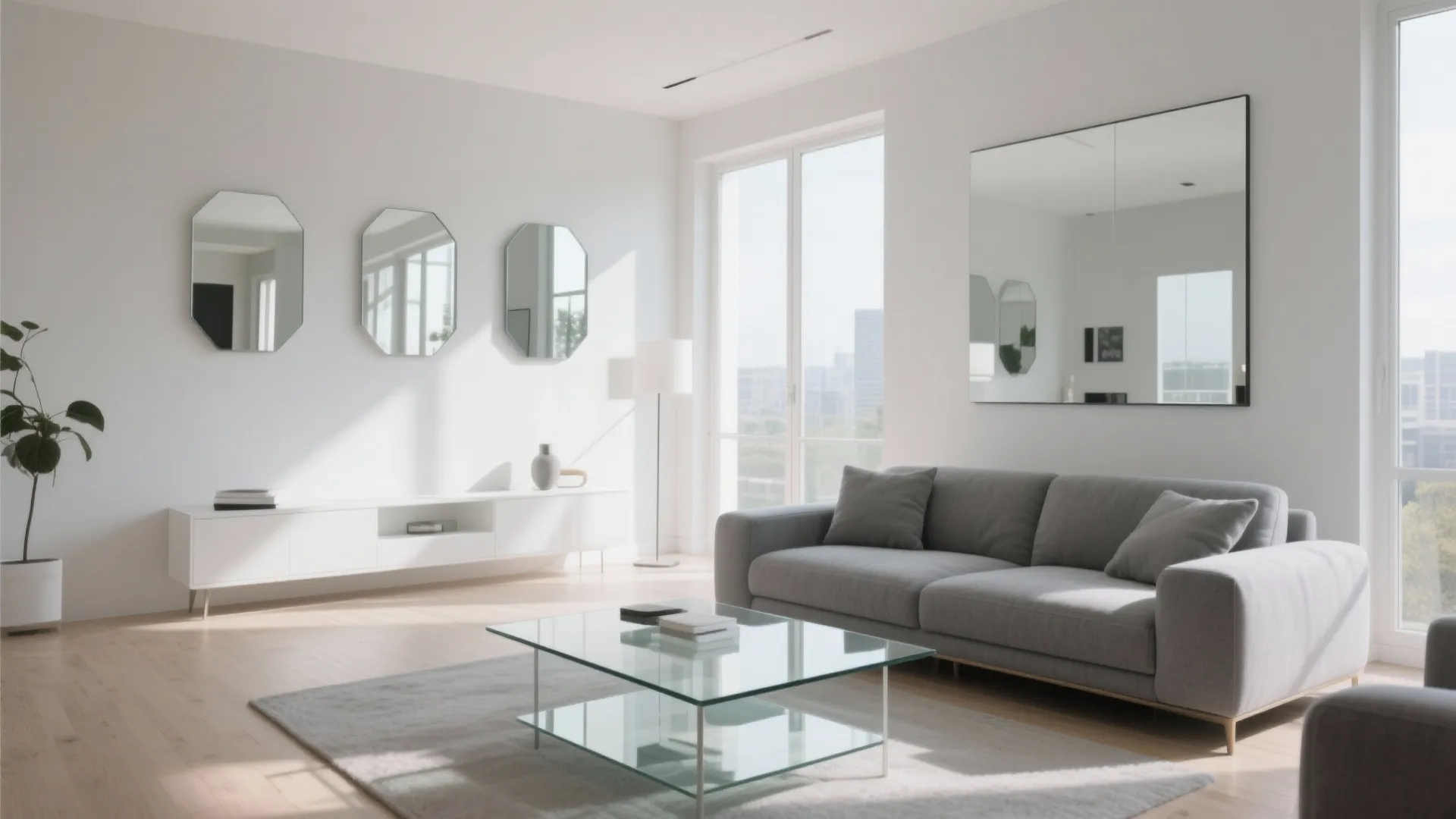 6. Glass and Mirror Accents