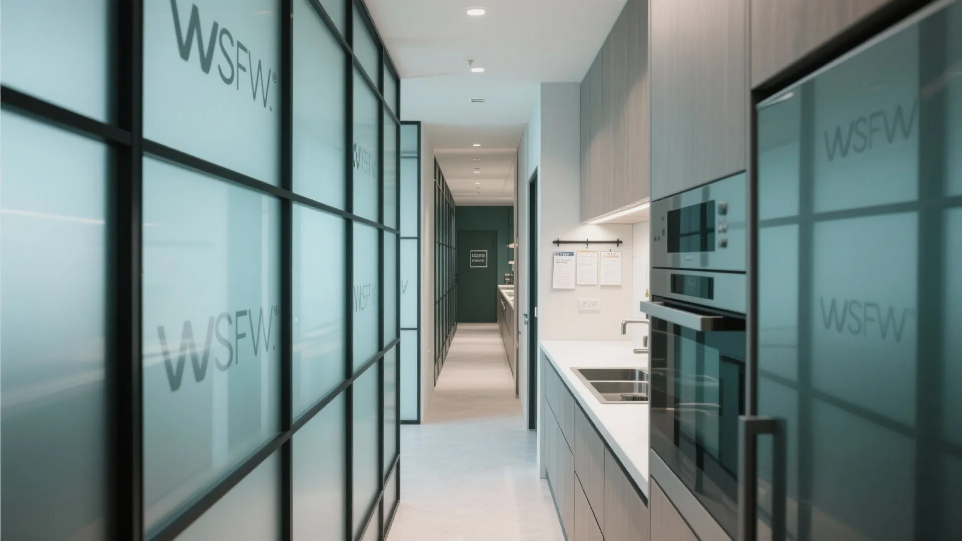 4) Glass and Mirror Panels for Depth and Light