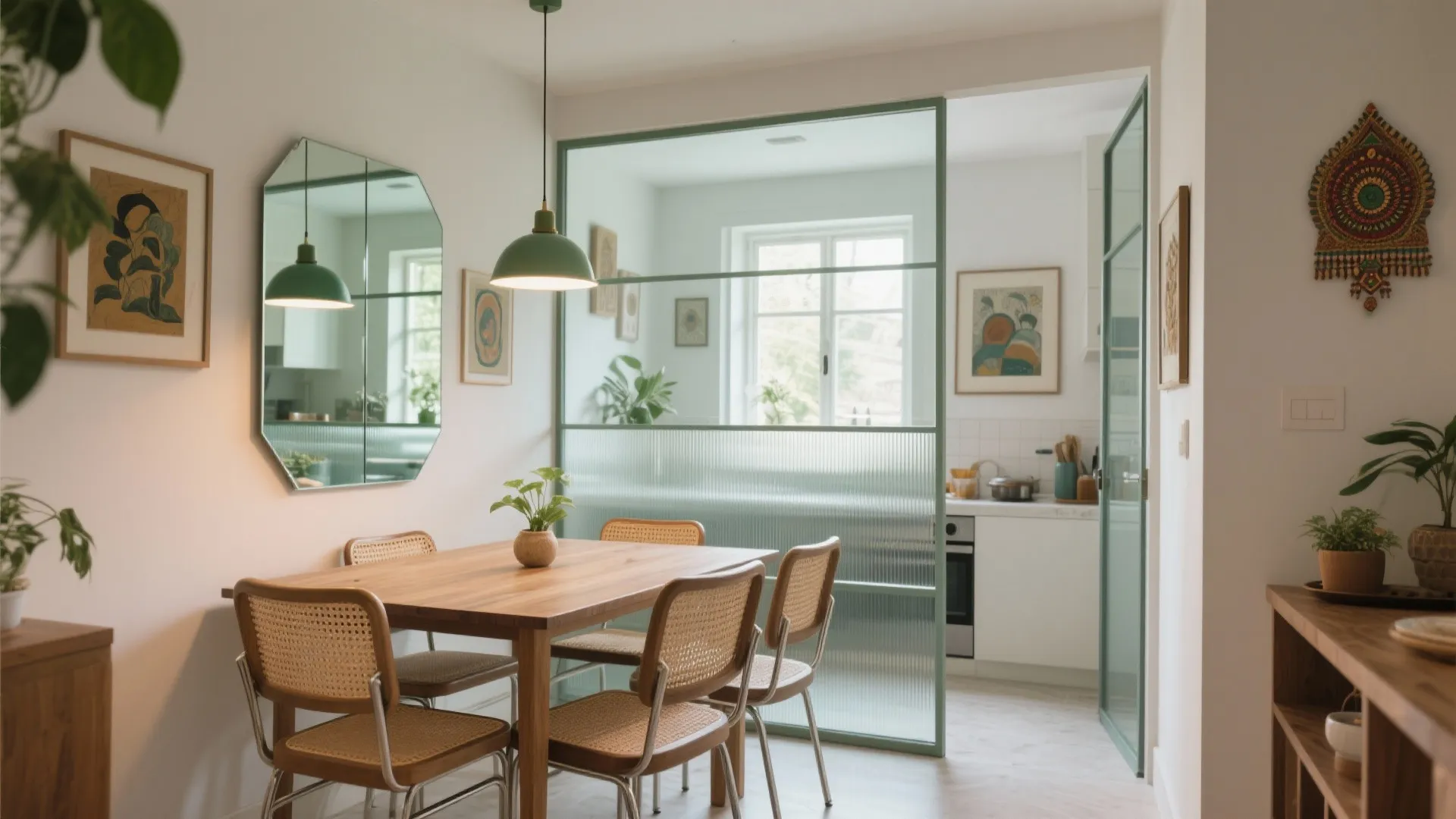 Glass, Mirrors, and Light to Double Small Spaces