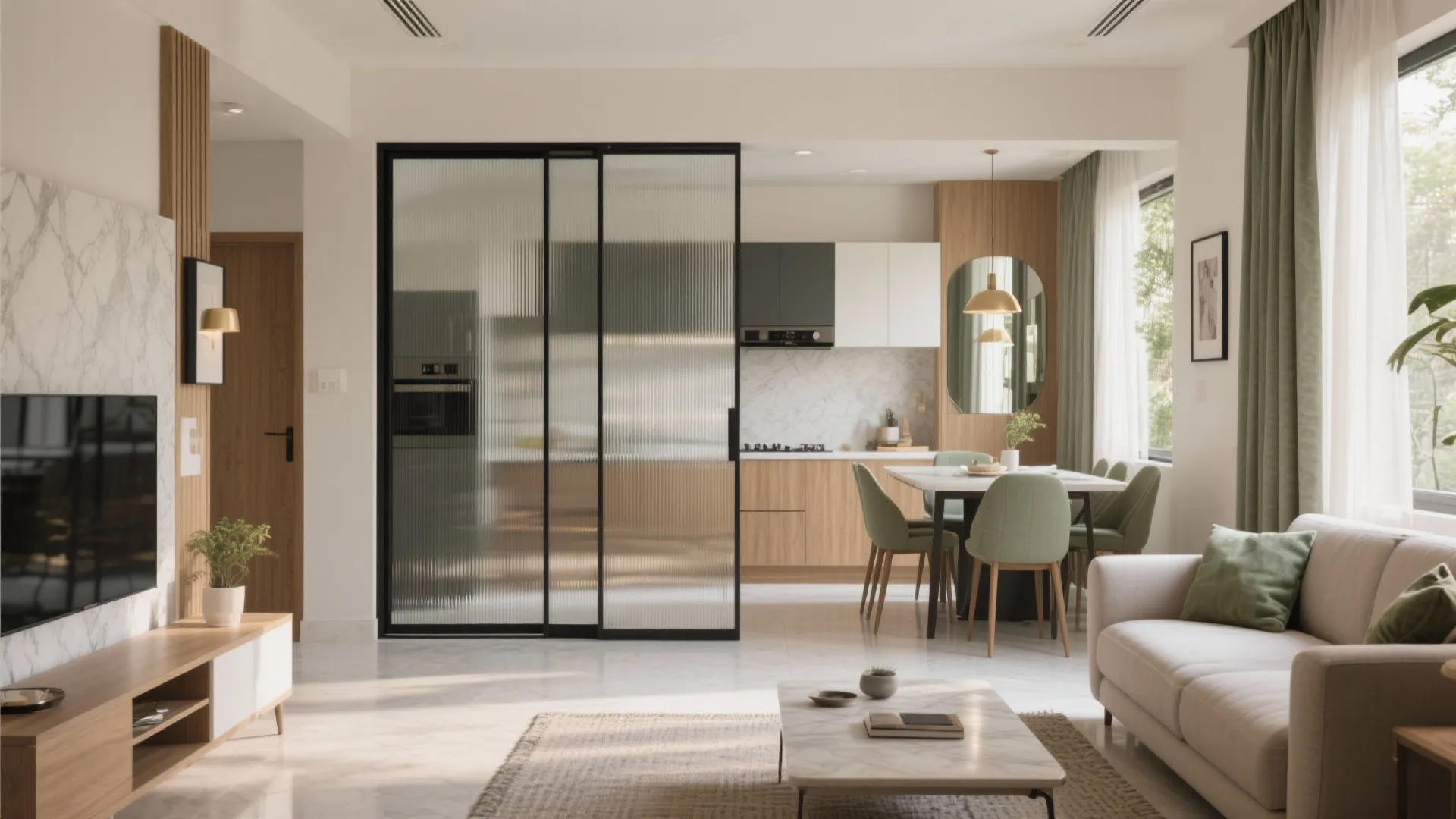 Glass and Mirrors to Borrow Light (Without Going “Open Plan”)