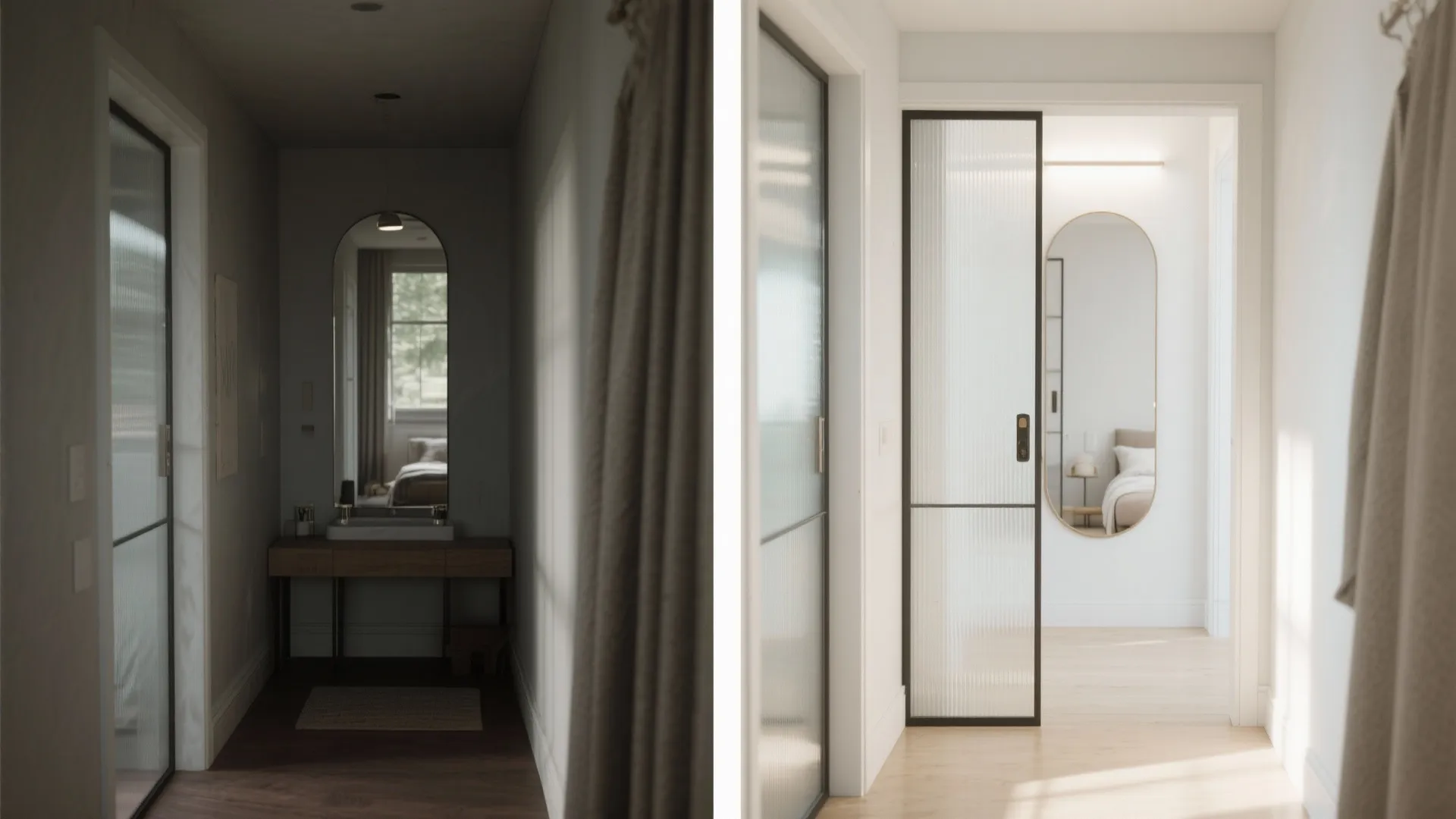 Glass, mirrors, and a light-reflective palette