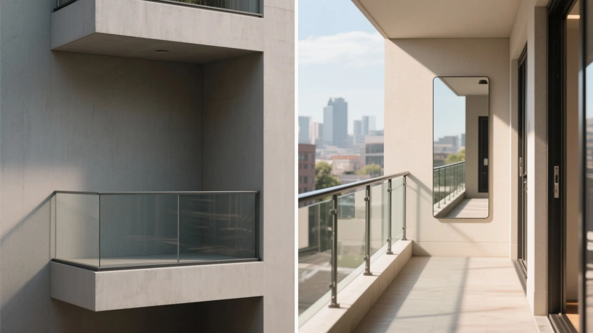 Light, glass, and mirrors to “borrow” space