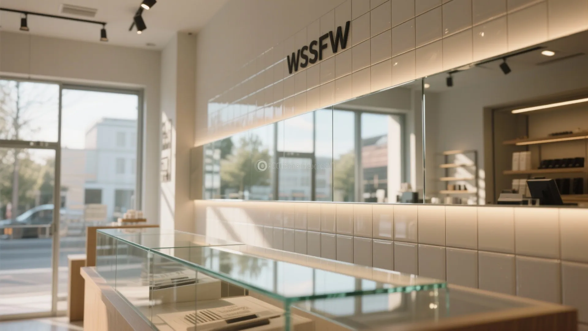 4. Glass or mirrored tiles to amplify light