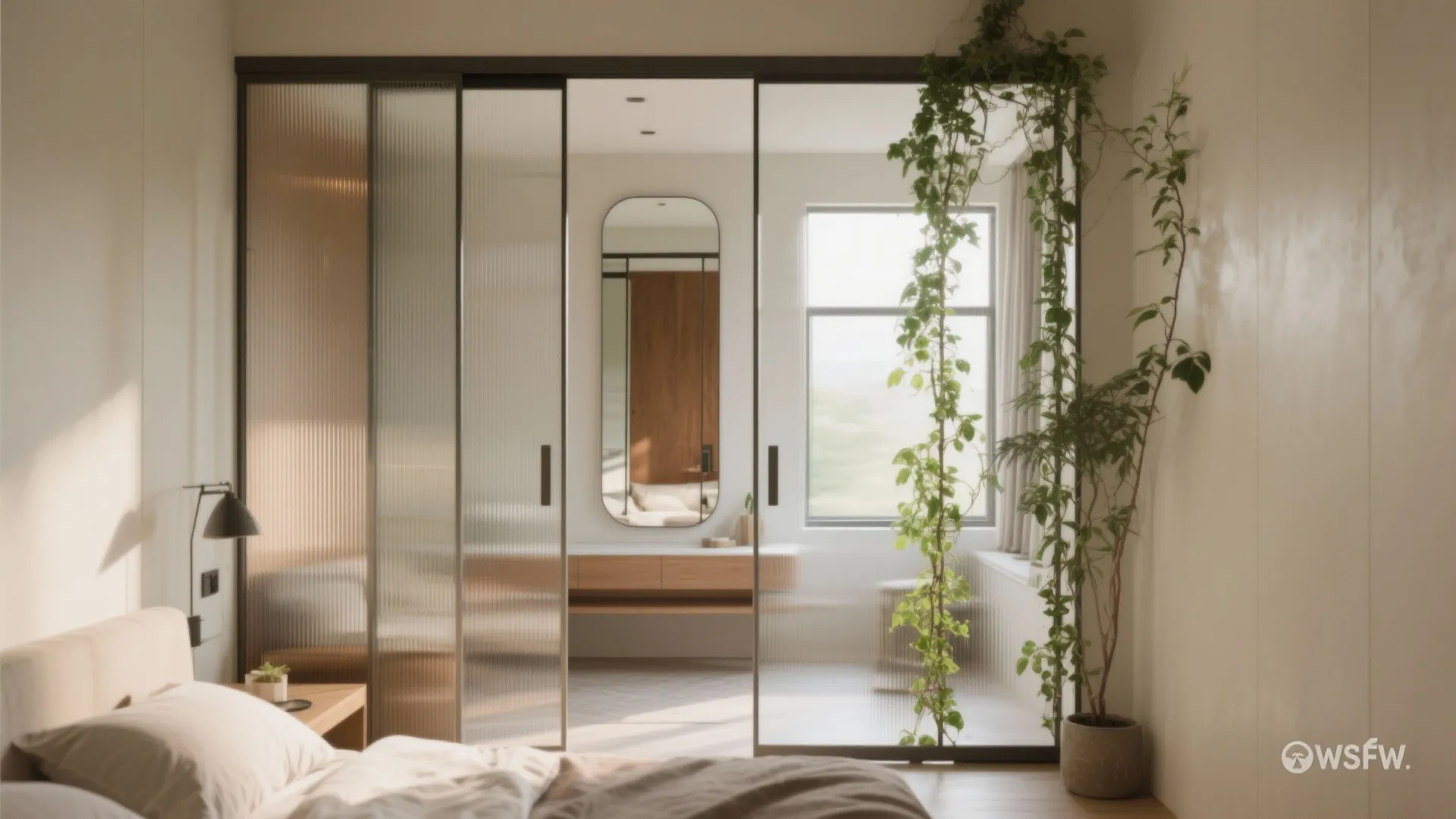 Multifunctional Partitions, Mirrors, and Light