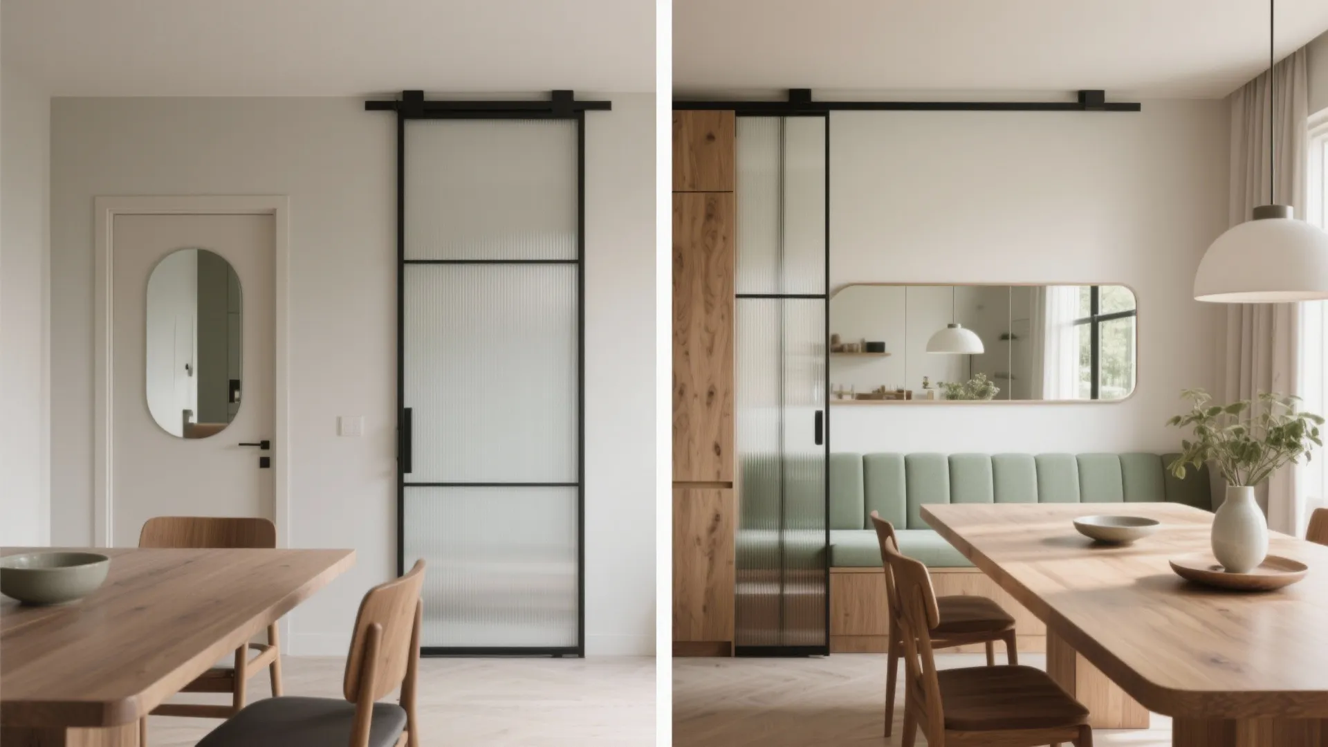 Glass and mirrors for airy brightness