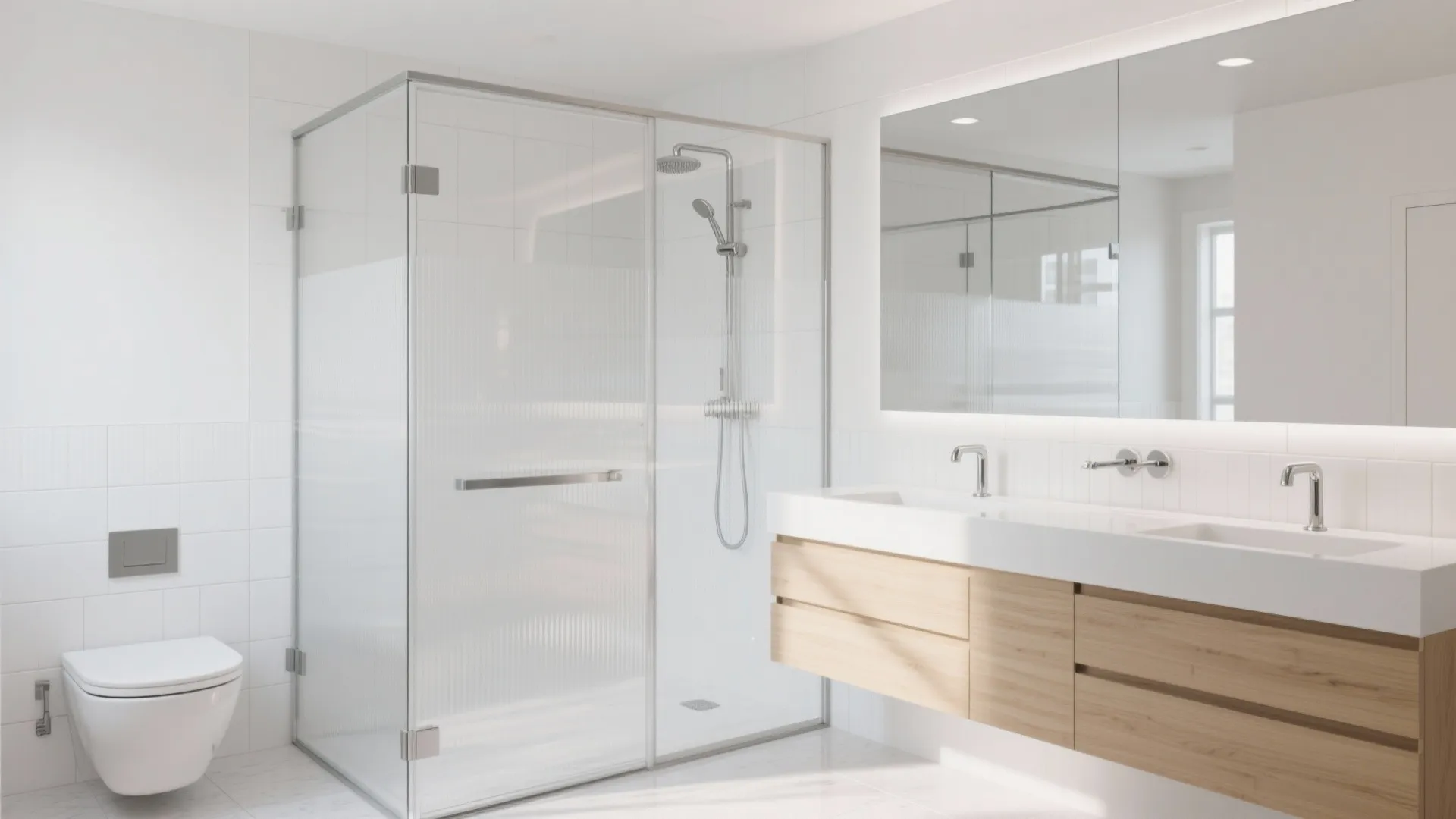 Glass, mirrors, and reflective surfaces to open it up