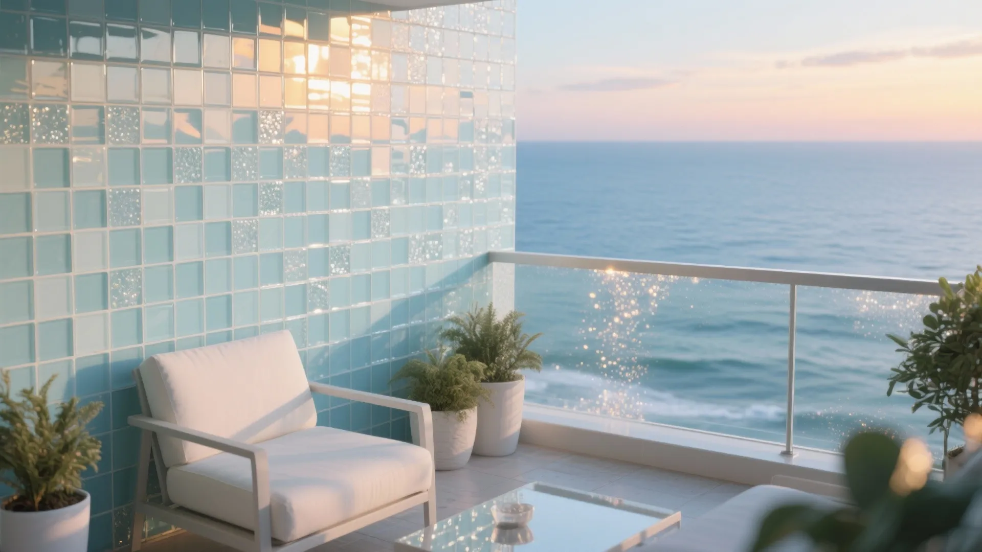 Glass Mosaic Tiles for Reflective Light