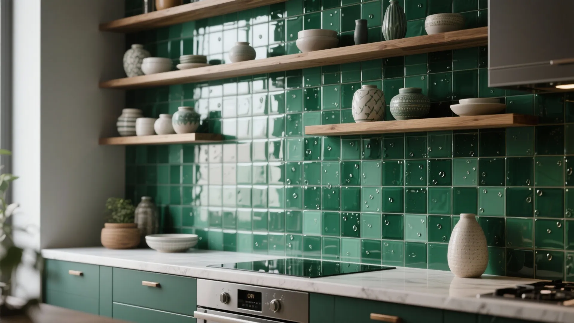 3. Glass mosaic — luminous color depth