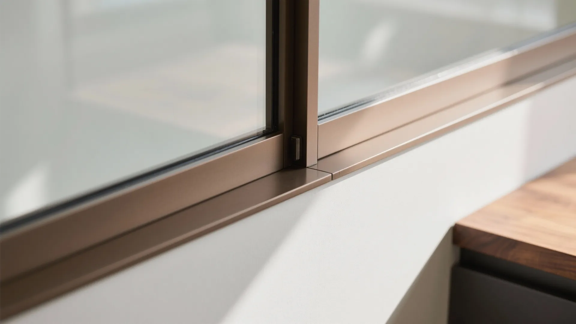 Framed Glass Partition (Half Wall) to Borrow Light